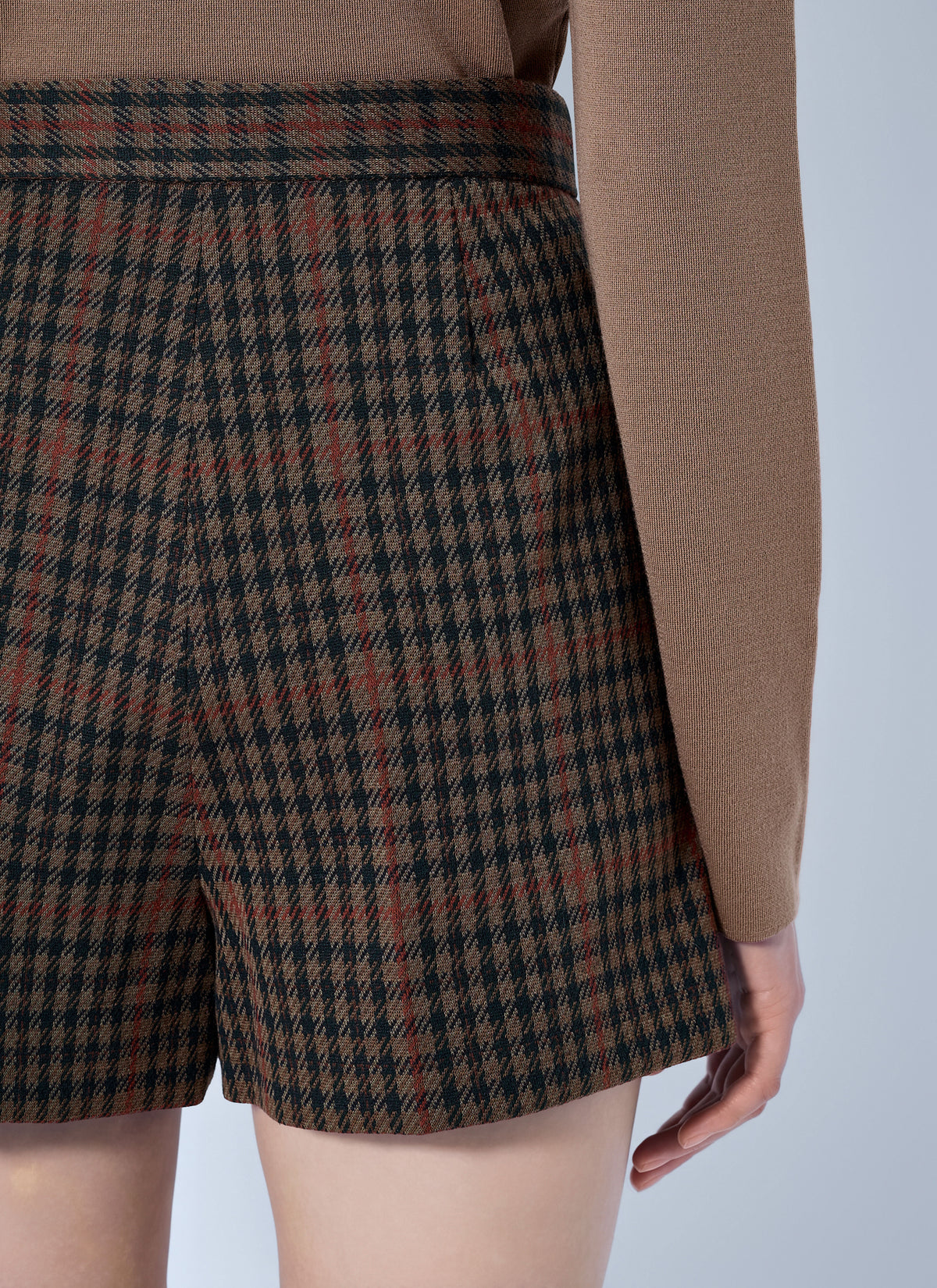 Max Mara Women Pleated Check Shorts MAX MARA