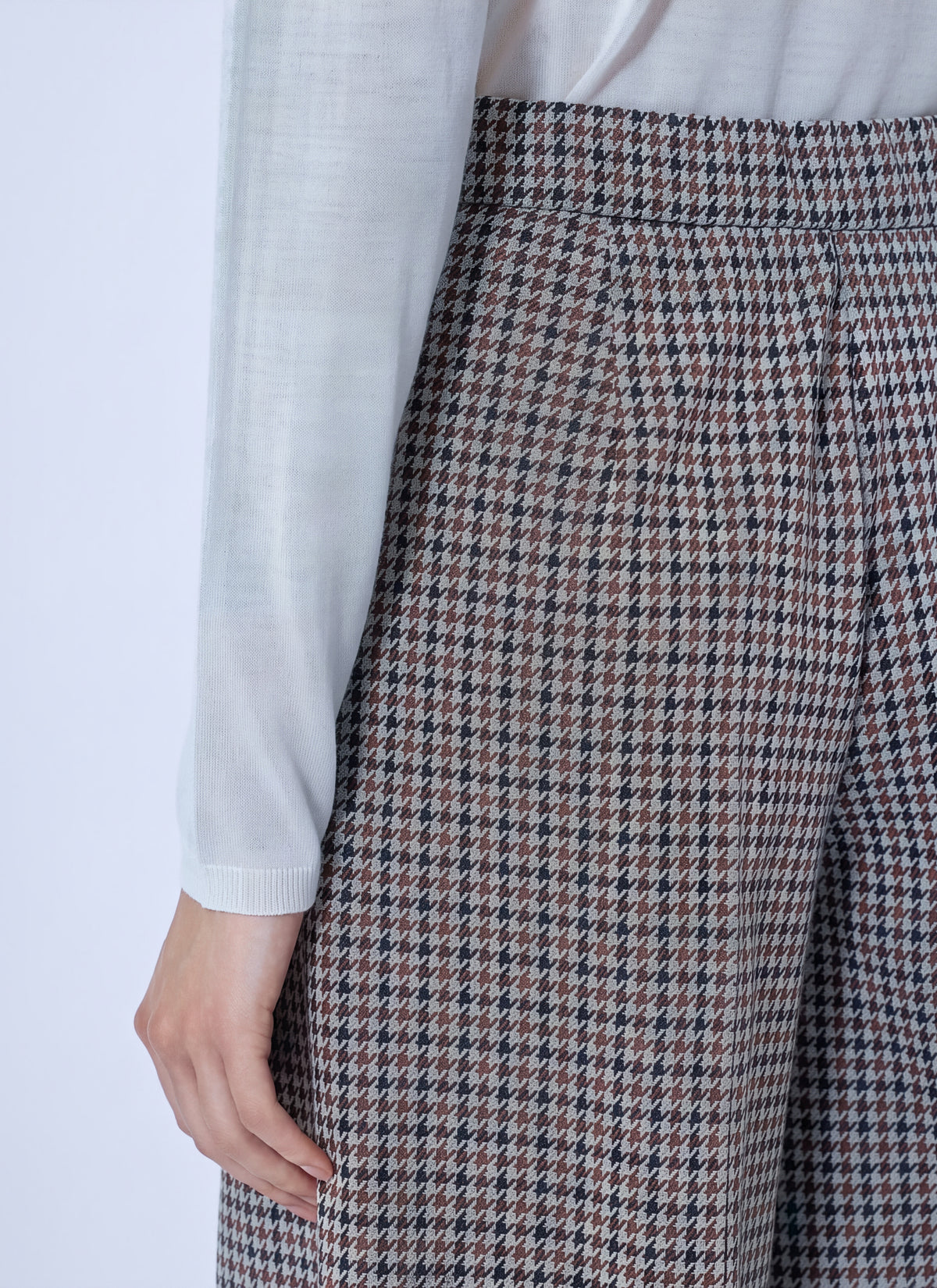 Max Mara Women Houndstooth Wide-Leg Trousers MAX MARA