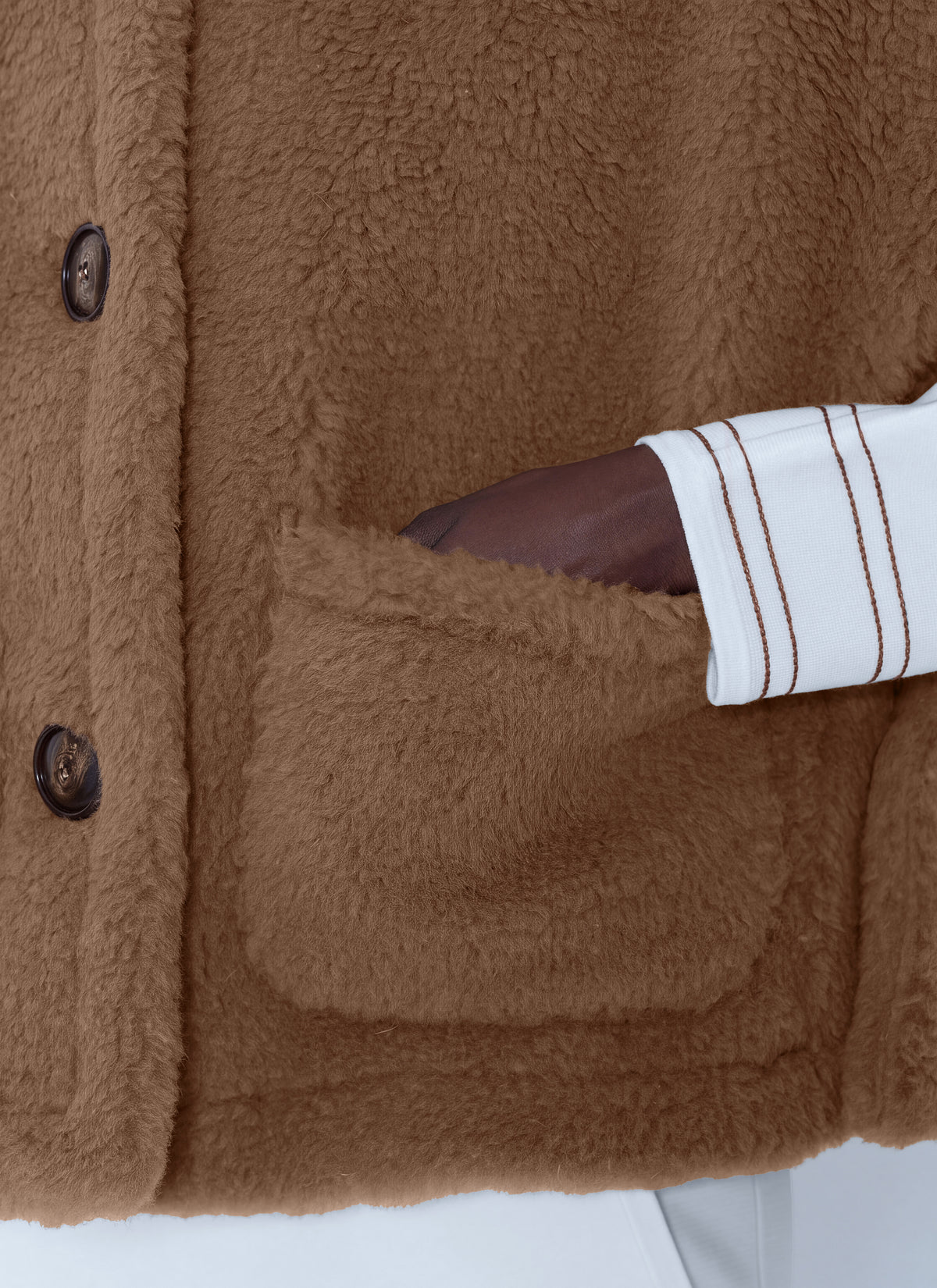 Max Mara Women Short Shearling Coat MAX MARA