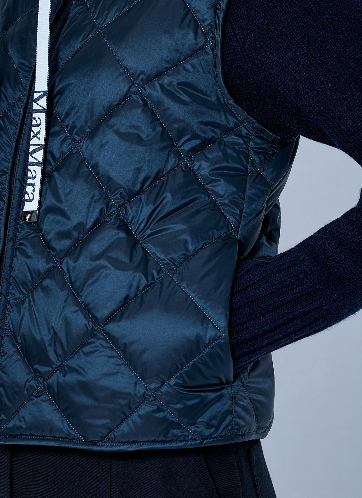 Max Mara The Cube Women Quilted Gilet With Drawstring Collar MAX MARA THE CUBE