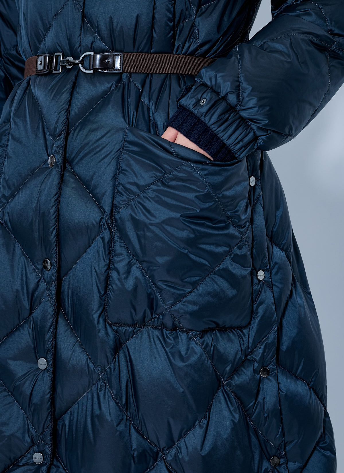 Max Mara The Cube Women Quilted Hooded Puffer Coat MAX MARA THE CUBE