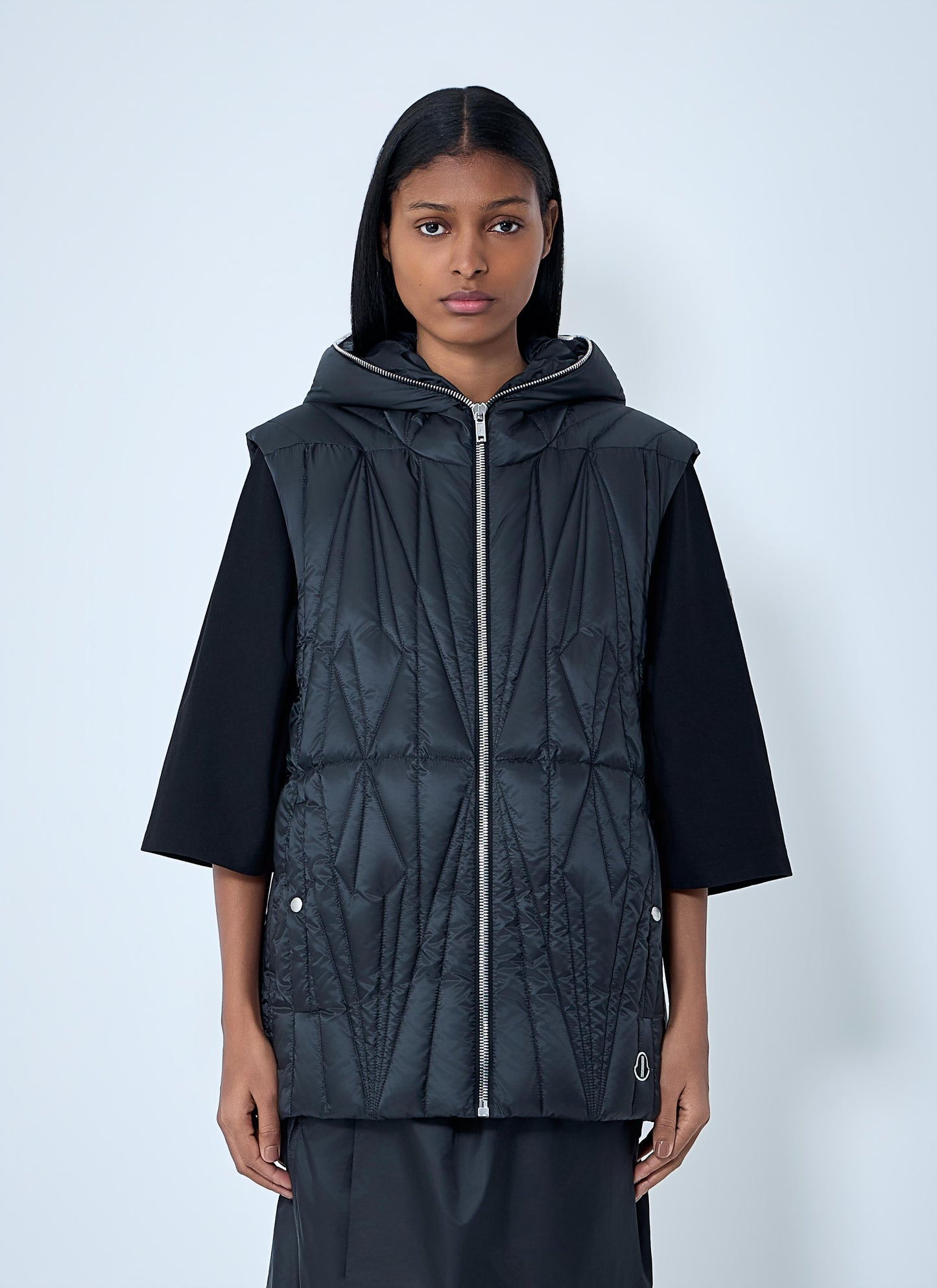 Moncler + Rick Owens Men Geocamo Flight Quilted Hooded Gilet MONCLER