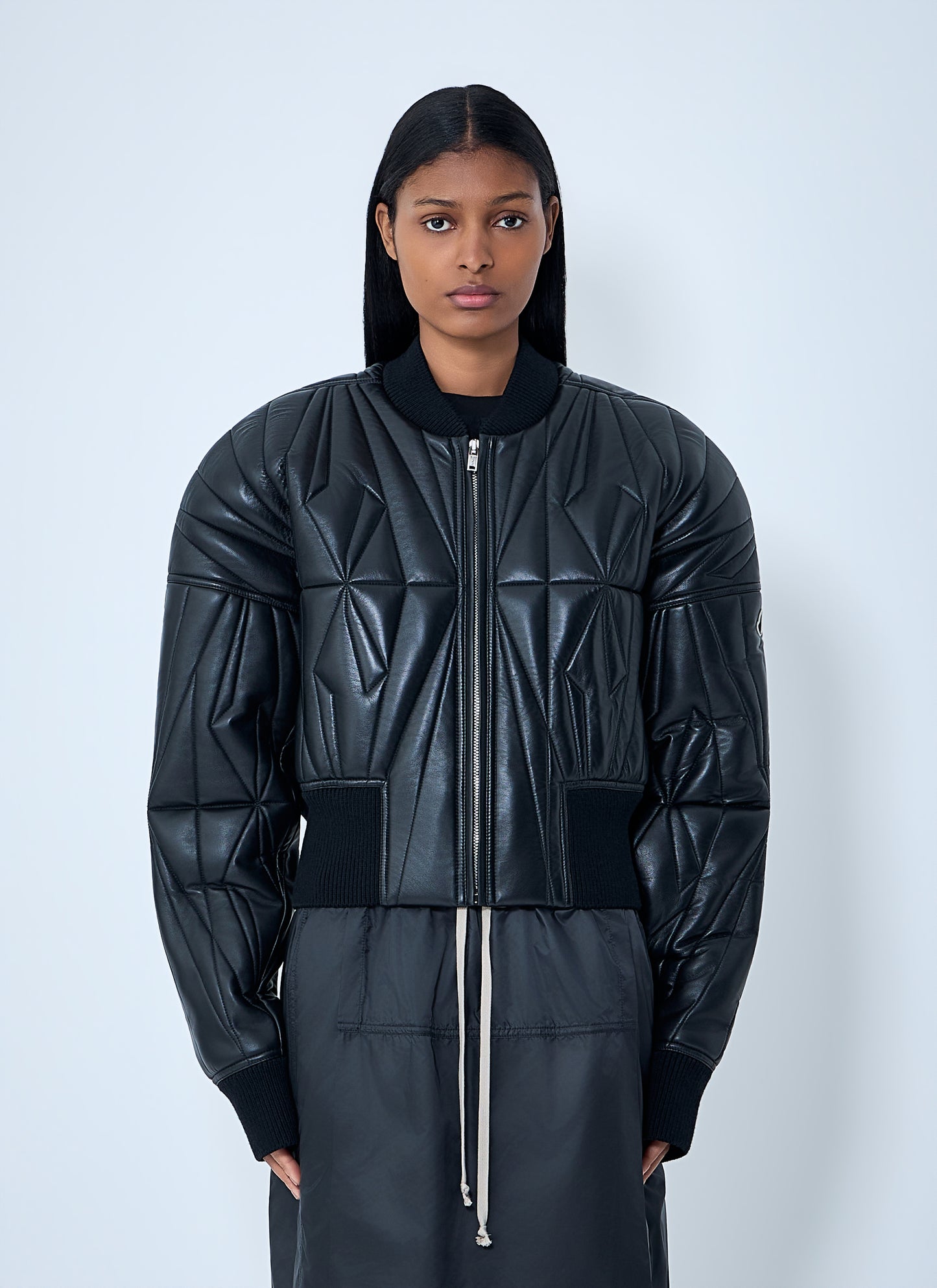 Moncler + Rick Owens Women Geocamo Cropped Quilted Bomber Jacket MONCLER