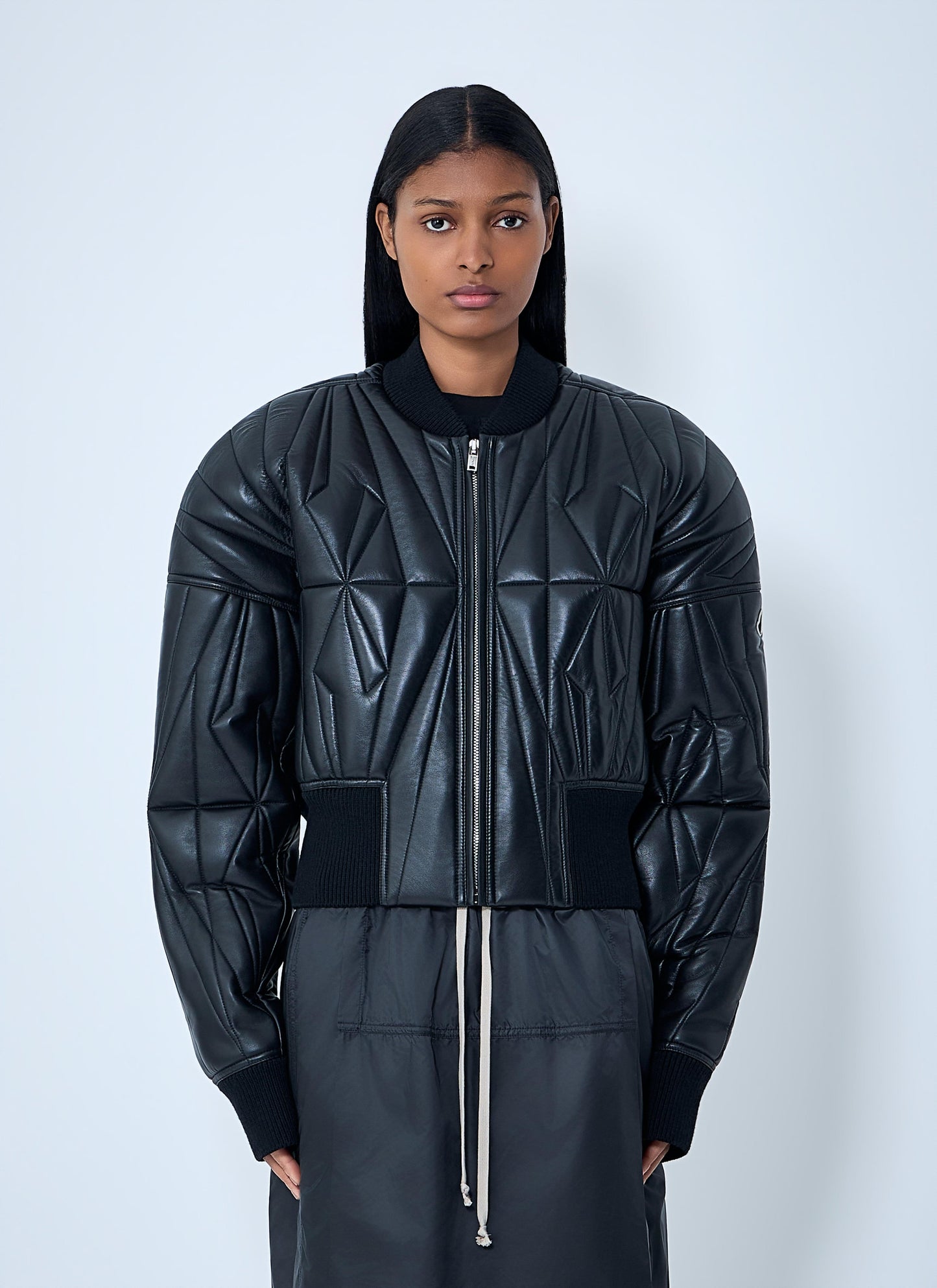 Moncler + Rick Owens Men Geocamo Cropped Quilted Bomber Jacket MONCLER