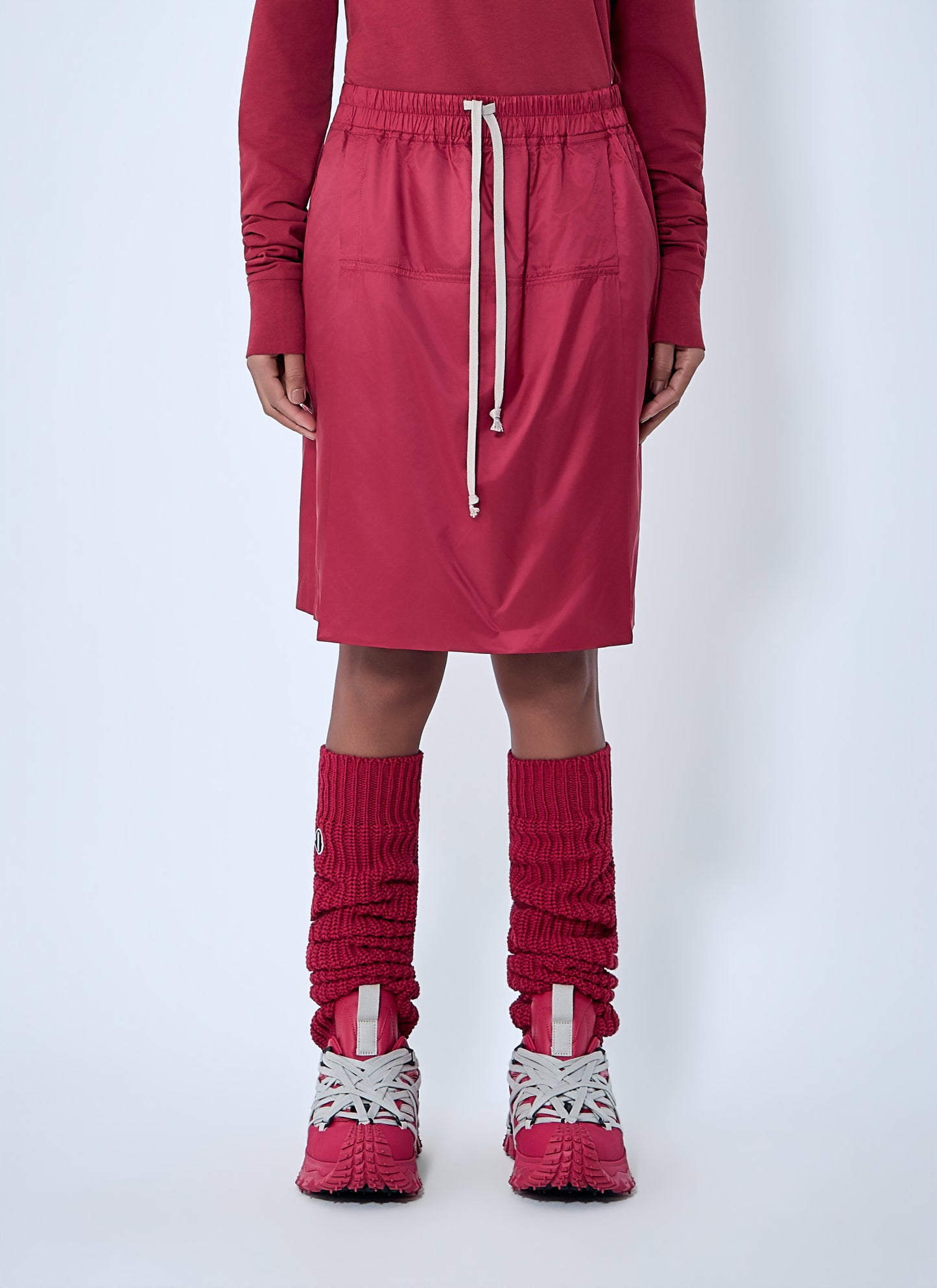 Moncler + Rick Owens Men Drawstring Midi Kilt Shorts MONCLER
