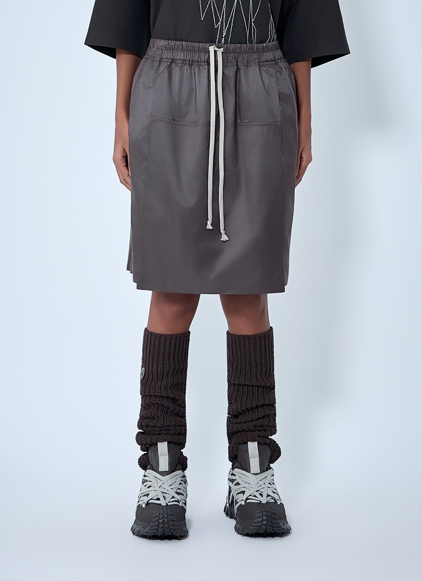 Moncler + Rick Owens Men Drawstring Midi Kilt Shorts MONCLER