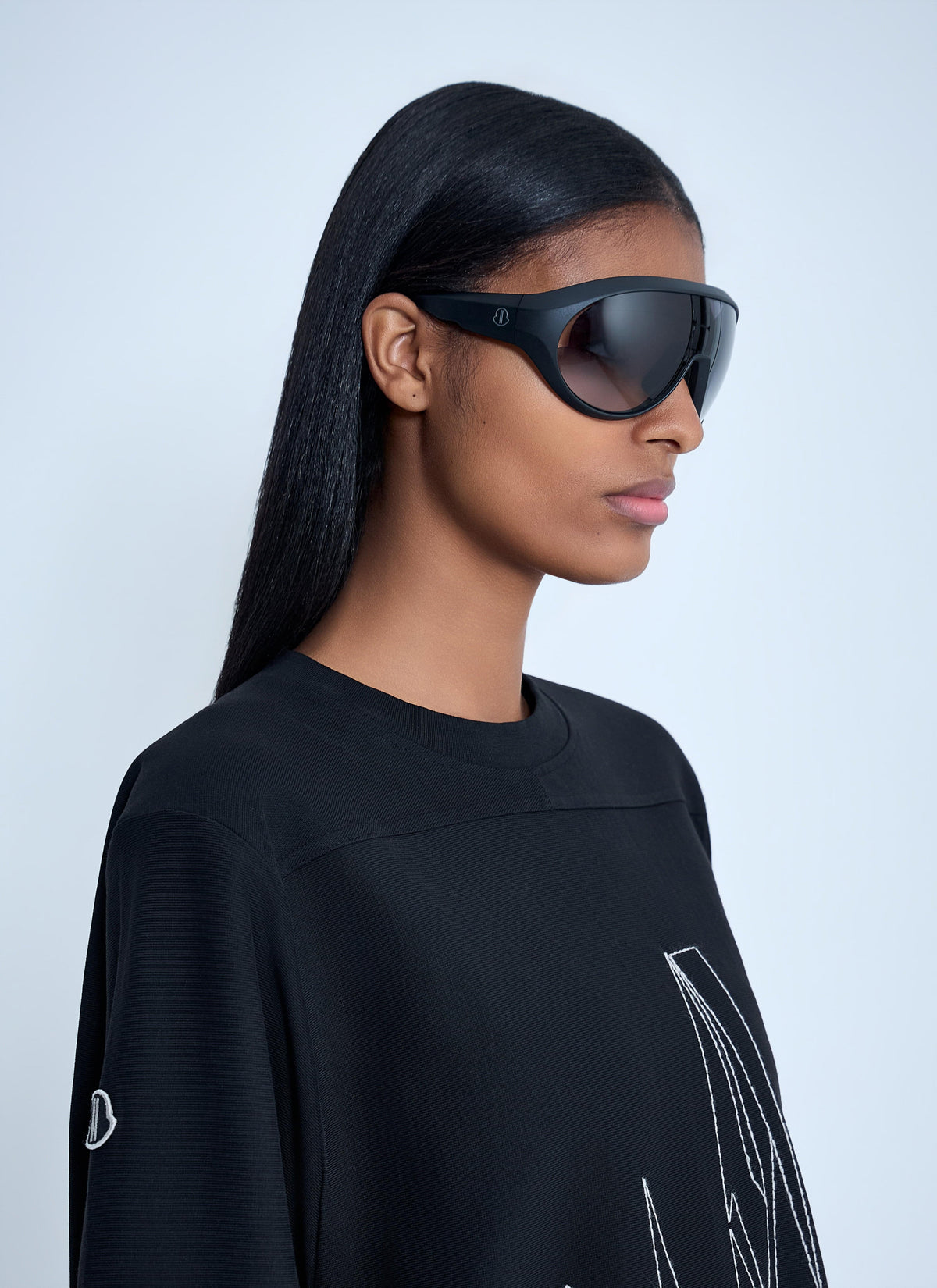 Moncler X Rick Owens Women Visor Shield Sunglasses MONCLER X RICK OWENS