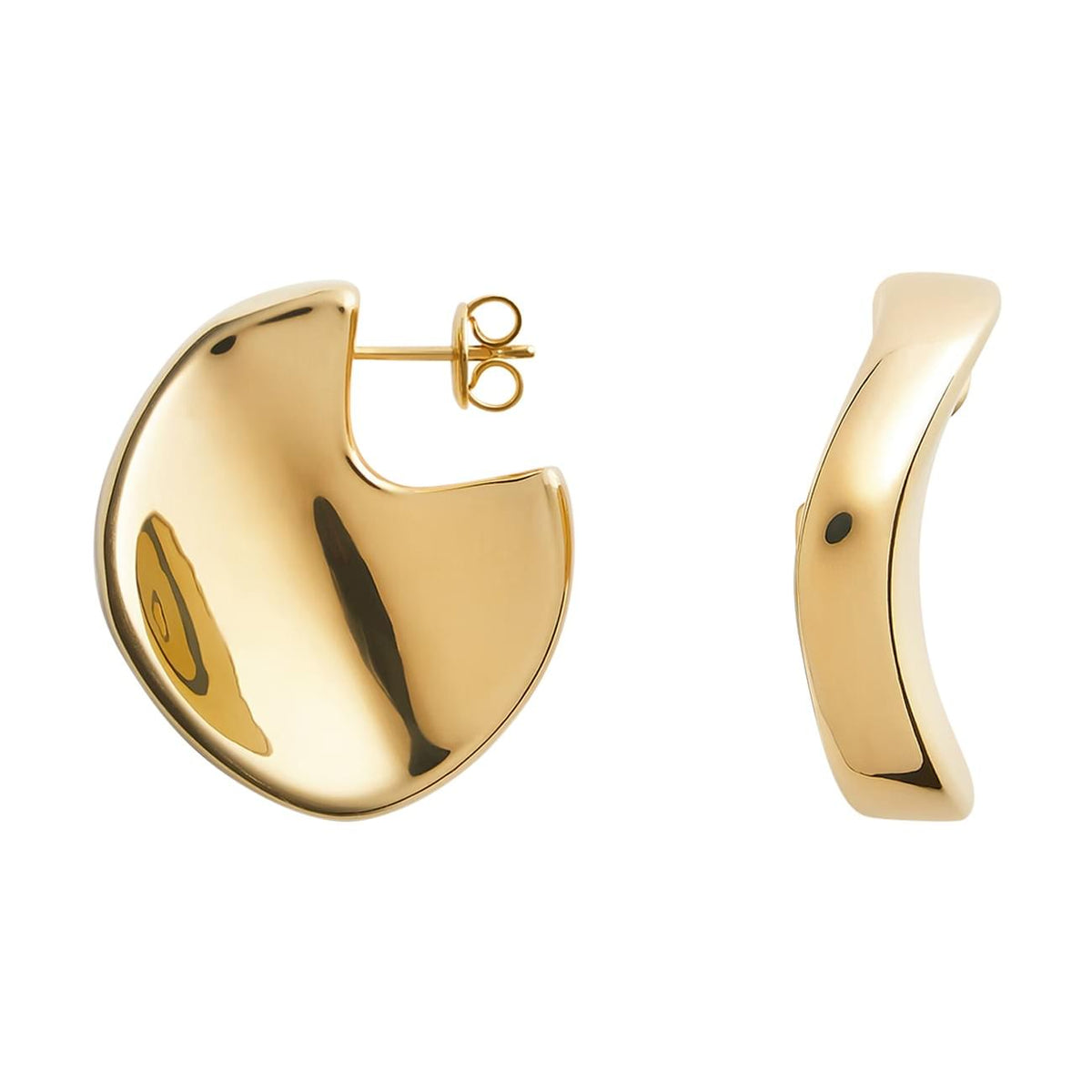 Bottega Veneta Women Medium Disc Earrings BOTTEGA VENETA