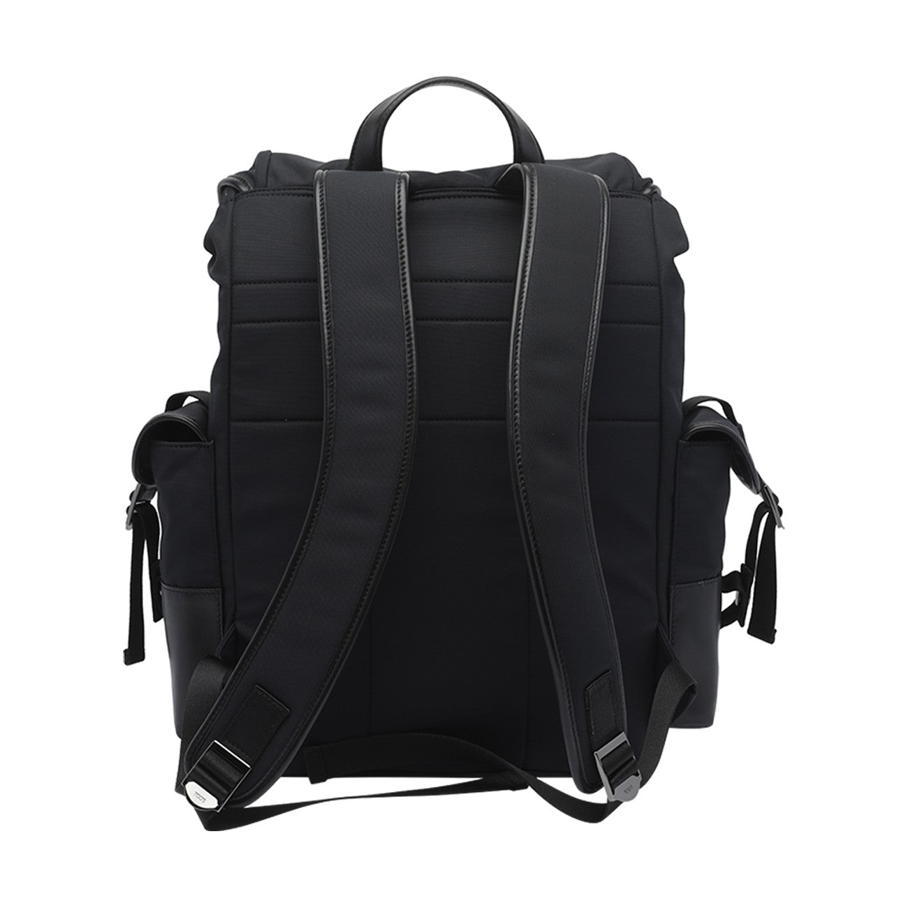 Tod's Men Medium Leather And Fabric Backpack With Logo TOD'S