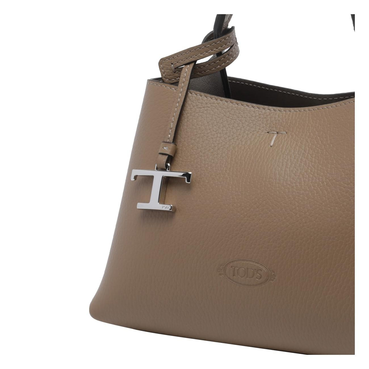 Tod's Women Micro Leather Handbag With T Timeless Charm TOD'S