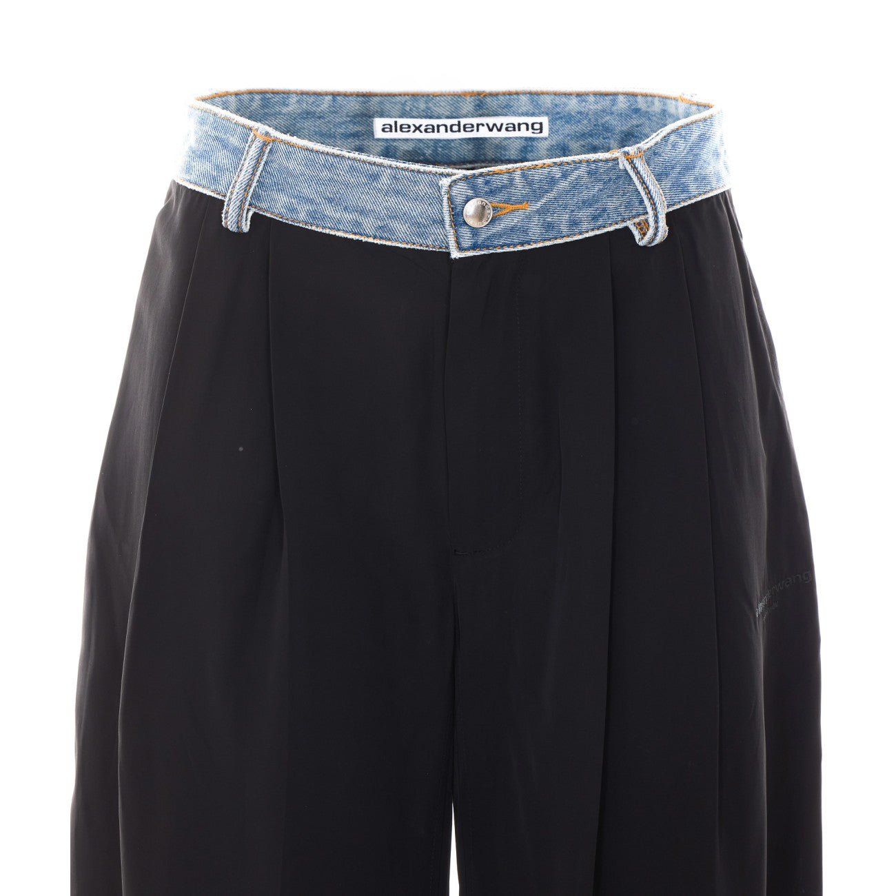 Alexander Wang Women Mid-Rise Denim Waistband Pants ALEXANDER WANG