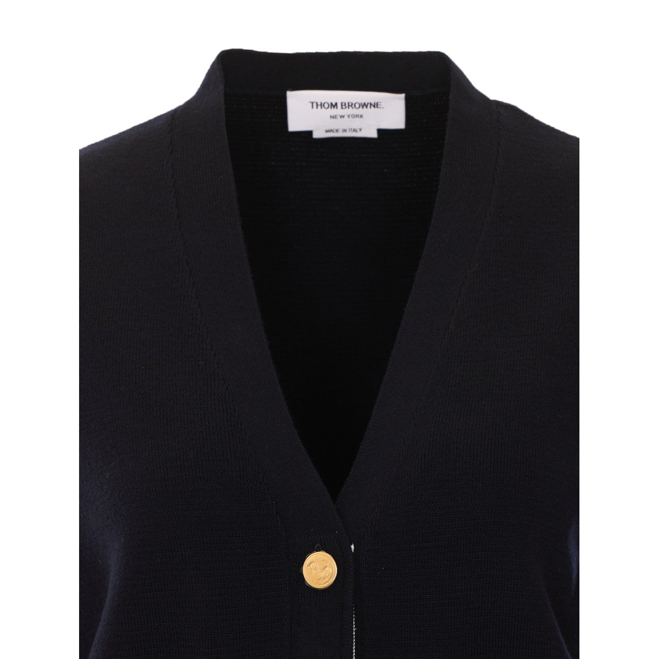 Thom Browne Women Milano Classic Cardigan With 4 Bar Stripe