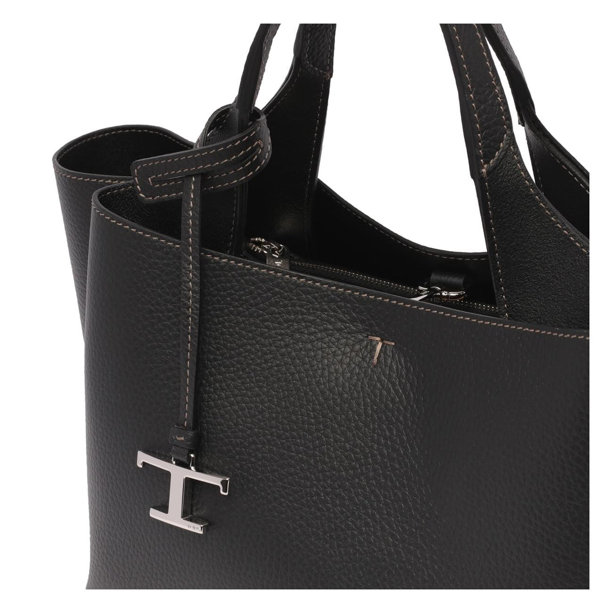 Tod's Women Mini Leather Handbag With T Timeless Charm TOD'S