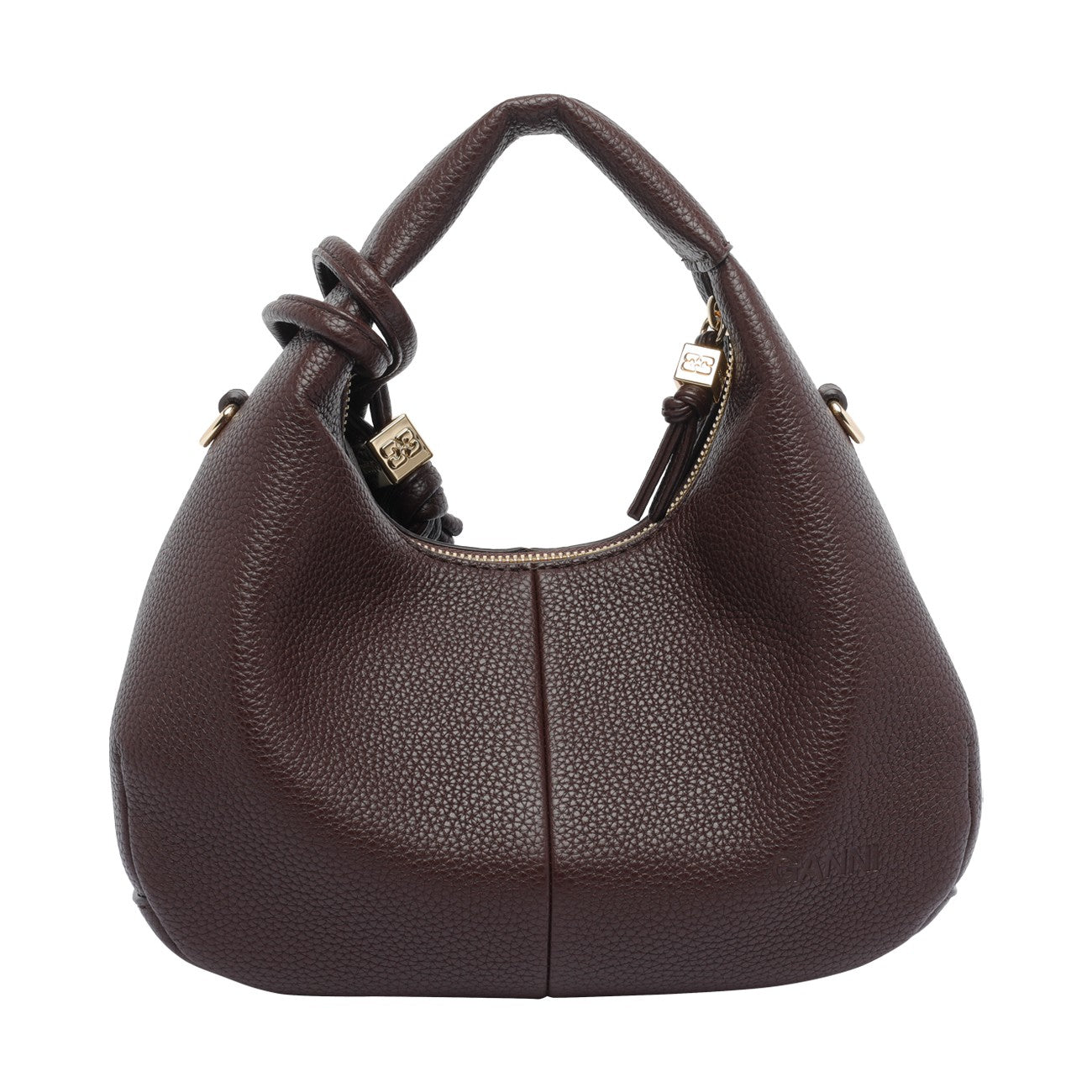 Ganni Women Mini Logo Hobo Bag GANNI