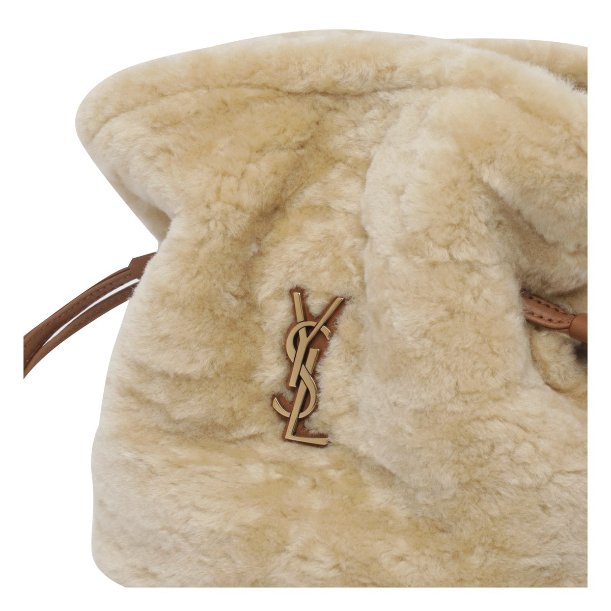 Saint Laurent Women Mini Shearling Jamie Crossbody Bag SAINT LAURENT