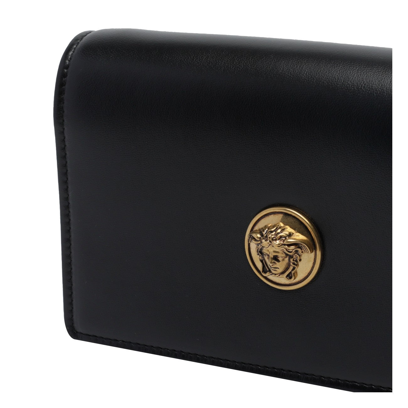 Versace Women Mini Versace Embleme Lamb Leather Crossbody Bag VERSACE