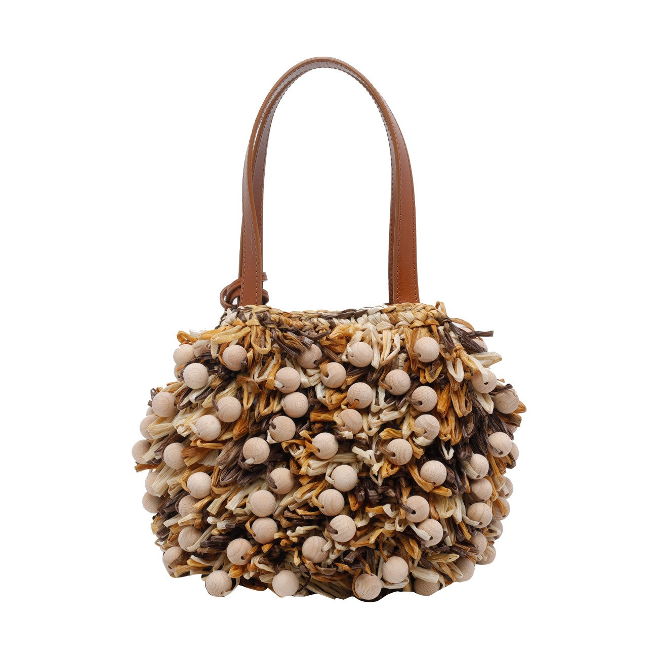Aquazzura Women Mini Wood Pom Pom Handbag AQUAZZURA