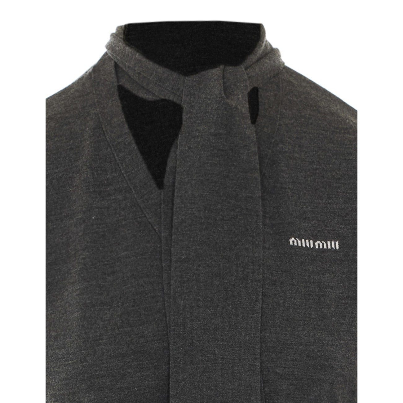 Miu Miu Women Miu Miu Logo Cardigan MIU MIU