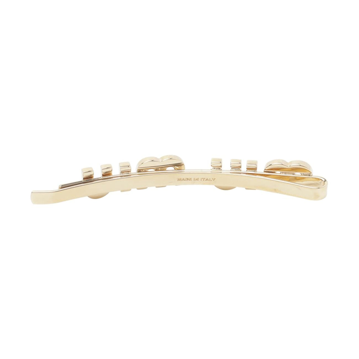 Miu Miu Women Miu Miu Logo Enameled Metal Hair Clip MIU MIU