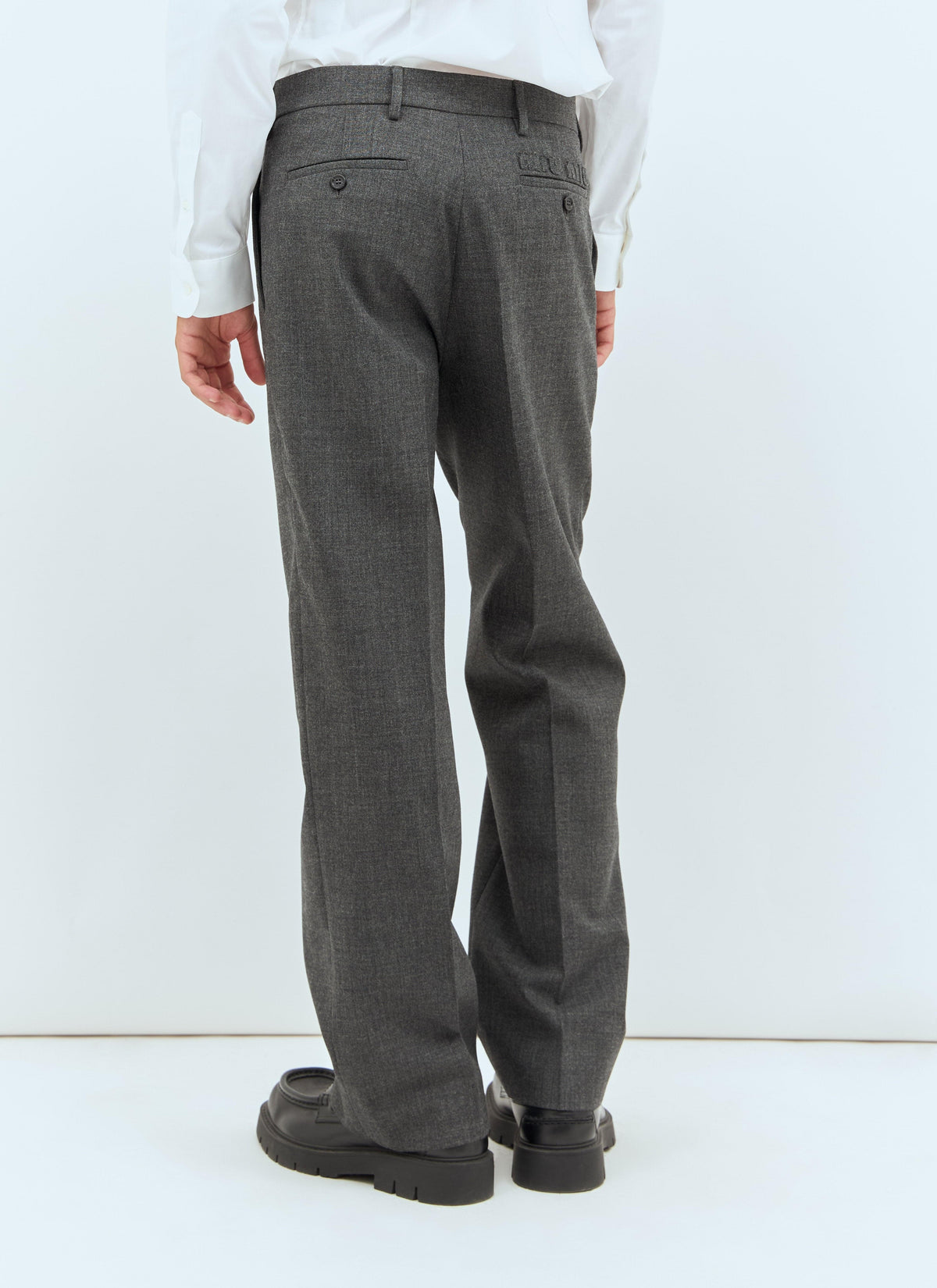 Miu Miu Men Marled Wool Pants MIU MIU