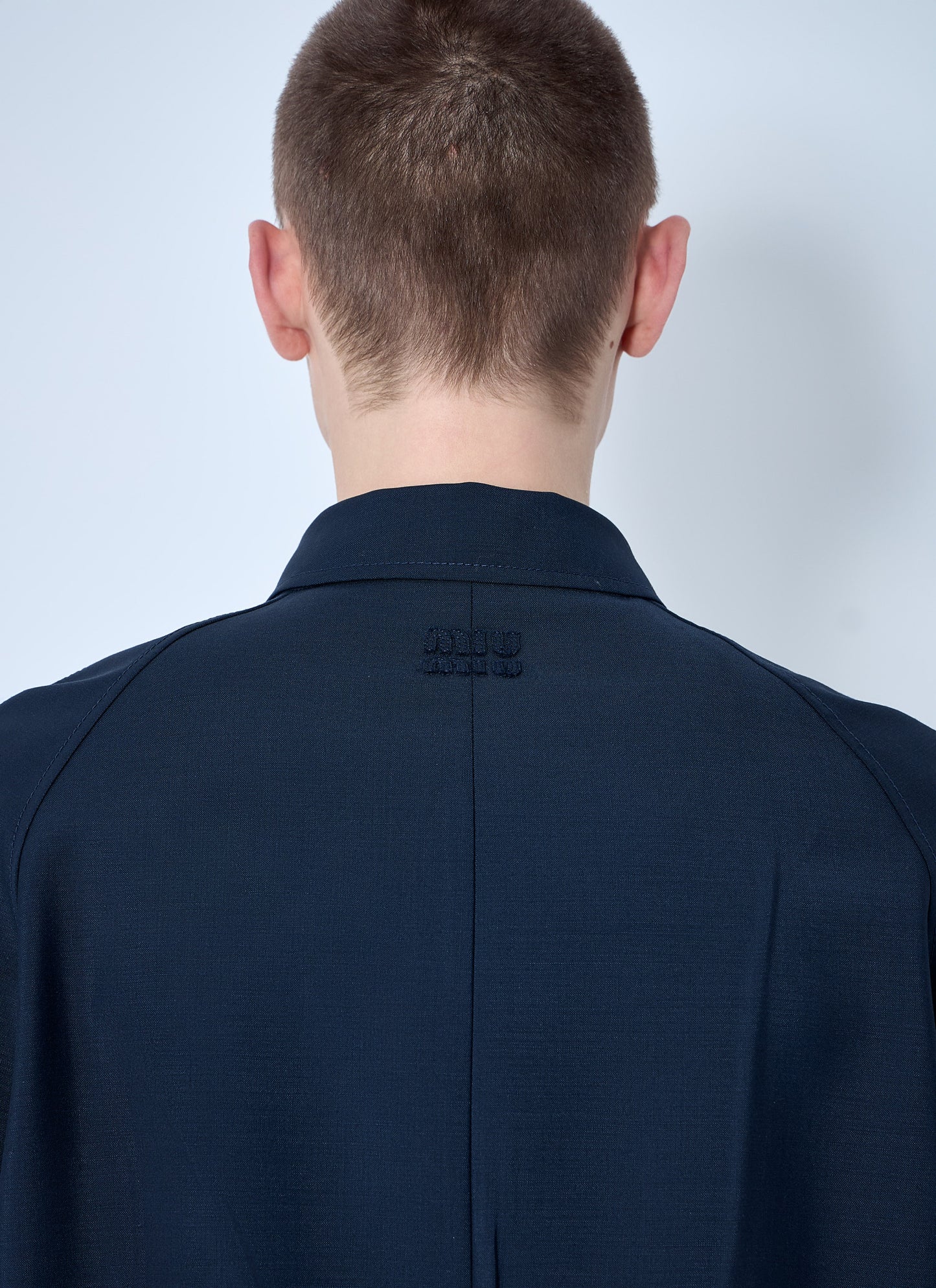 Miu Miu Men Single-Breasted Mohair Coat MIU MIU