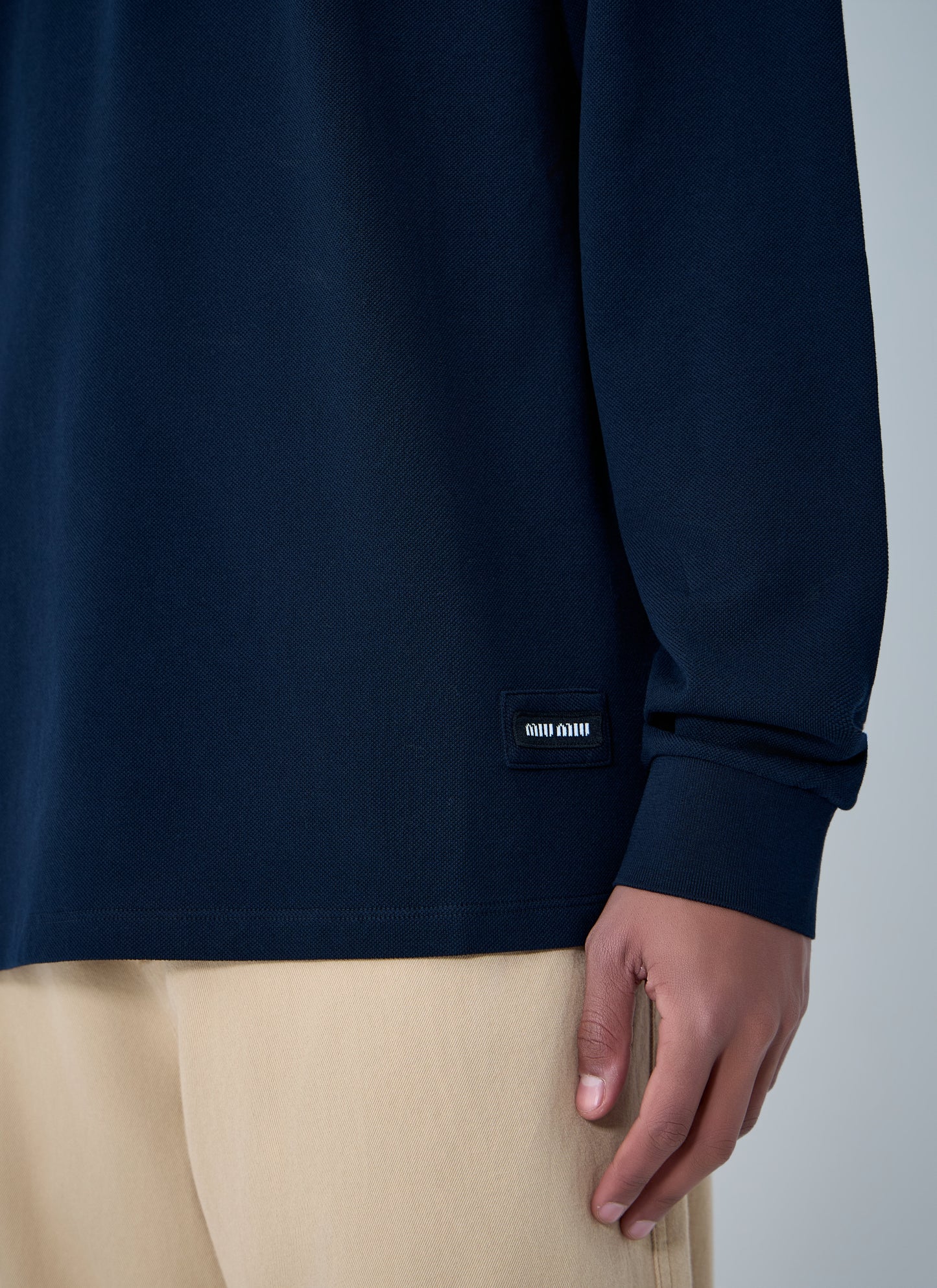 Miu Miu Men Half-Zip Polo Shirt MIU MIU