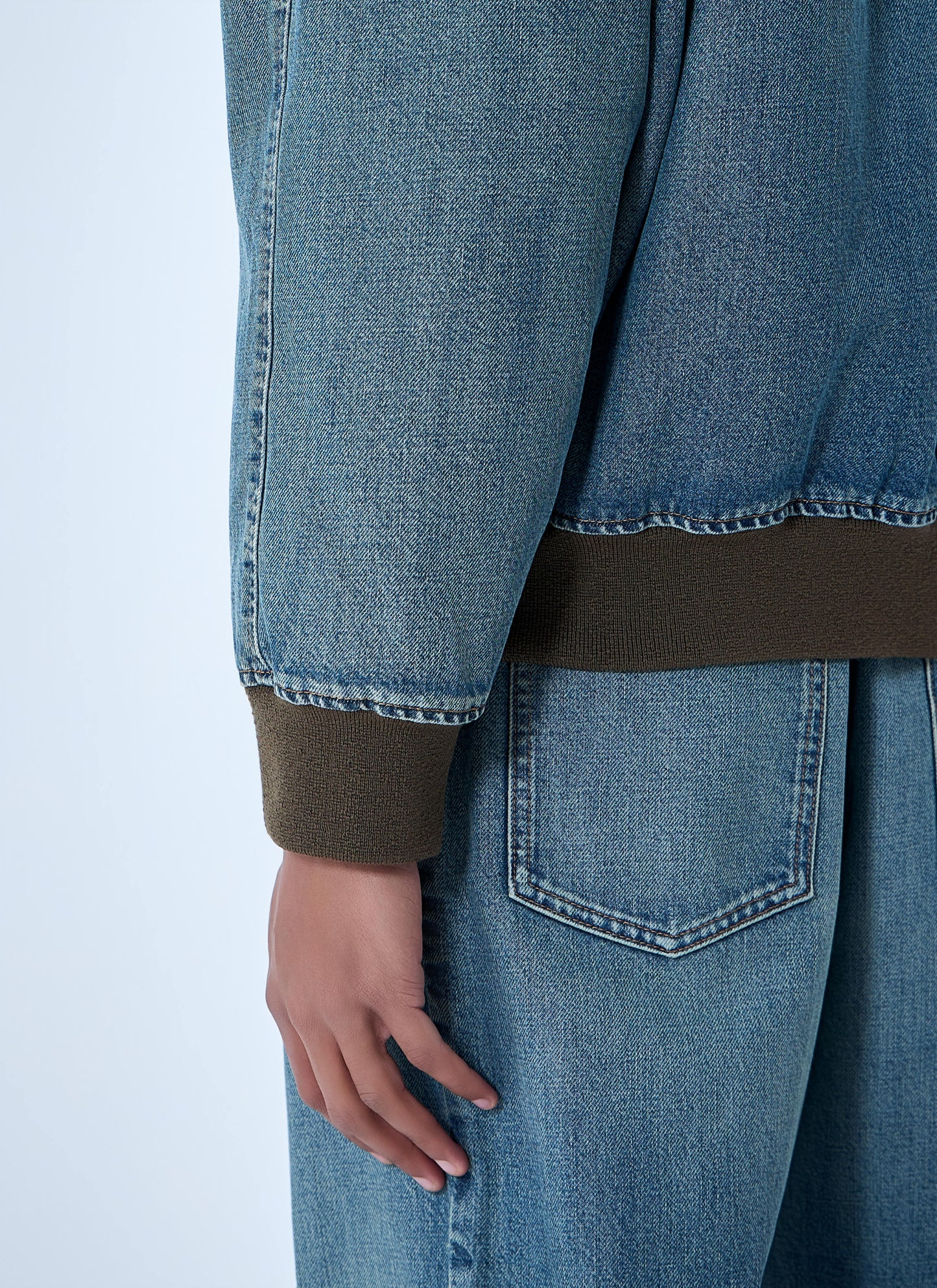 Miu Miu Men Denim Blouson Jacket MIU MIU