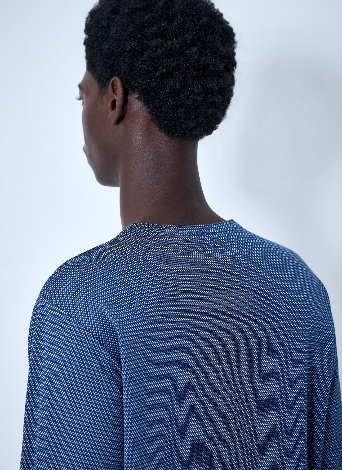 Miu Miu Men Textured Long Sleeve Top MIU MIU