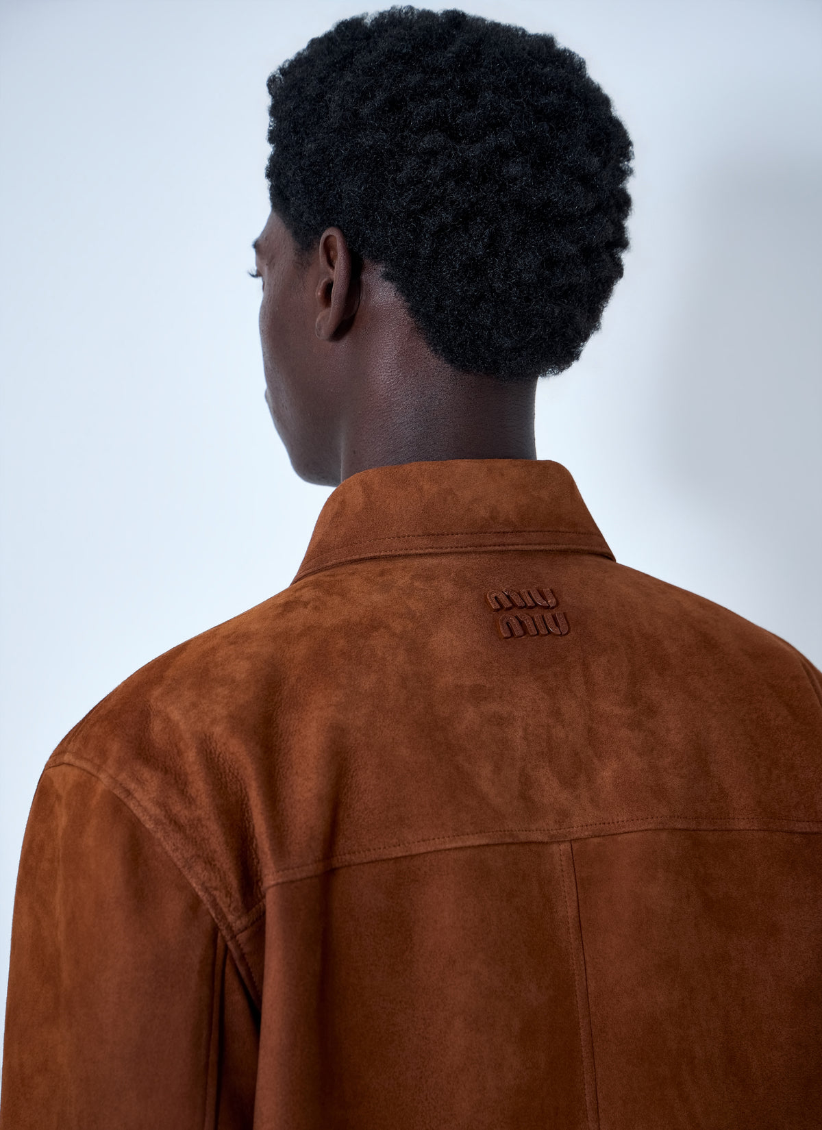 Miu Miu Men Suede Zip Jacket MIU MIU