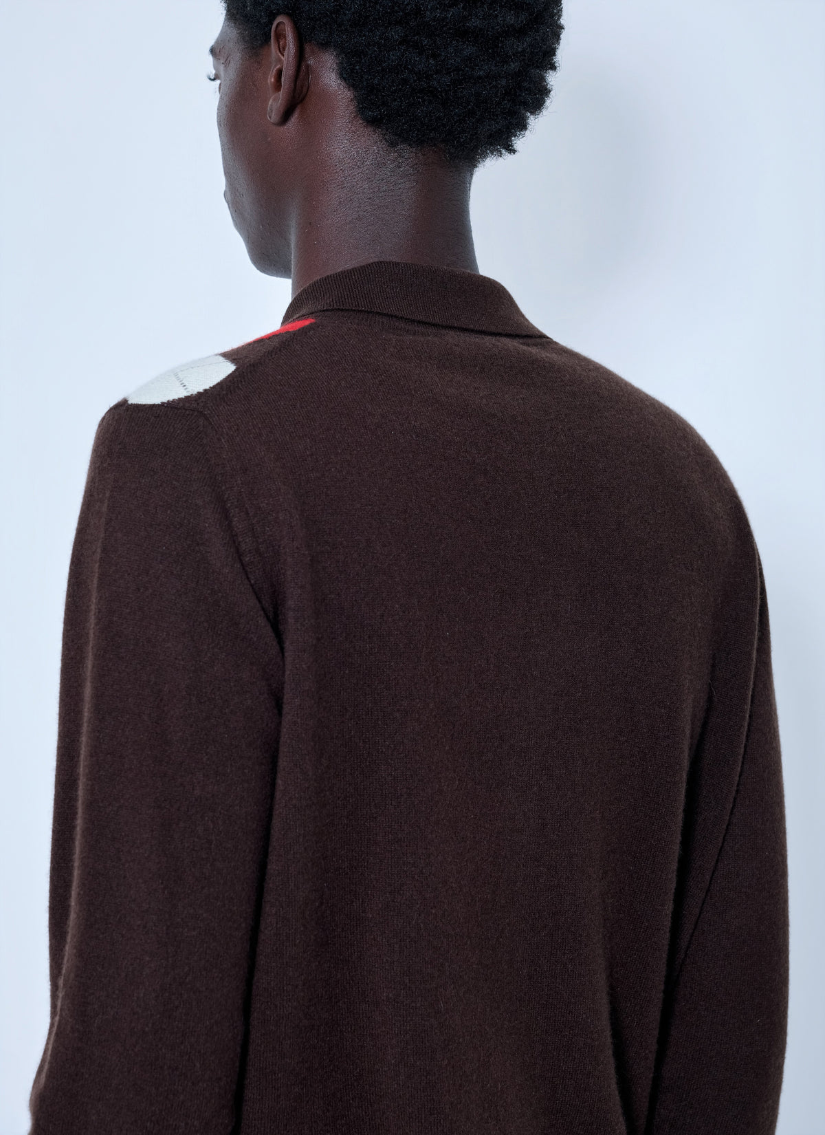 Miu Miu Men Cashmere Argyle Cardigan MIU MIU