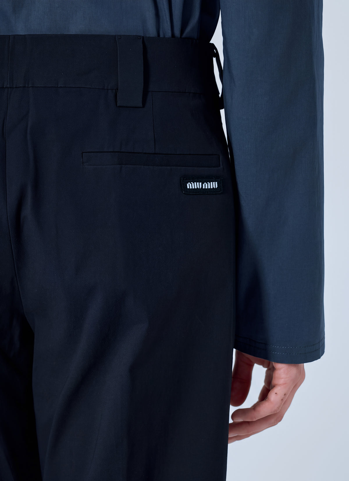 Miu Miu Men Stretch Poplin Pants MIU MIU