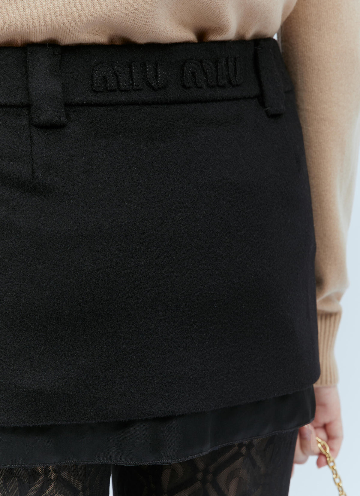Miu Miu Women Velour Mini Skirt MIU MIU