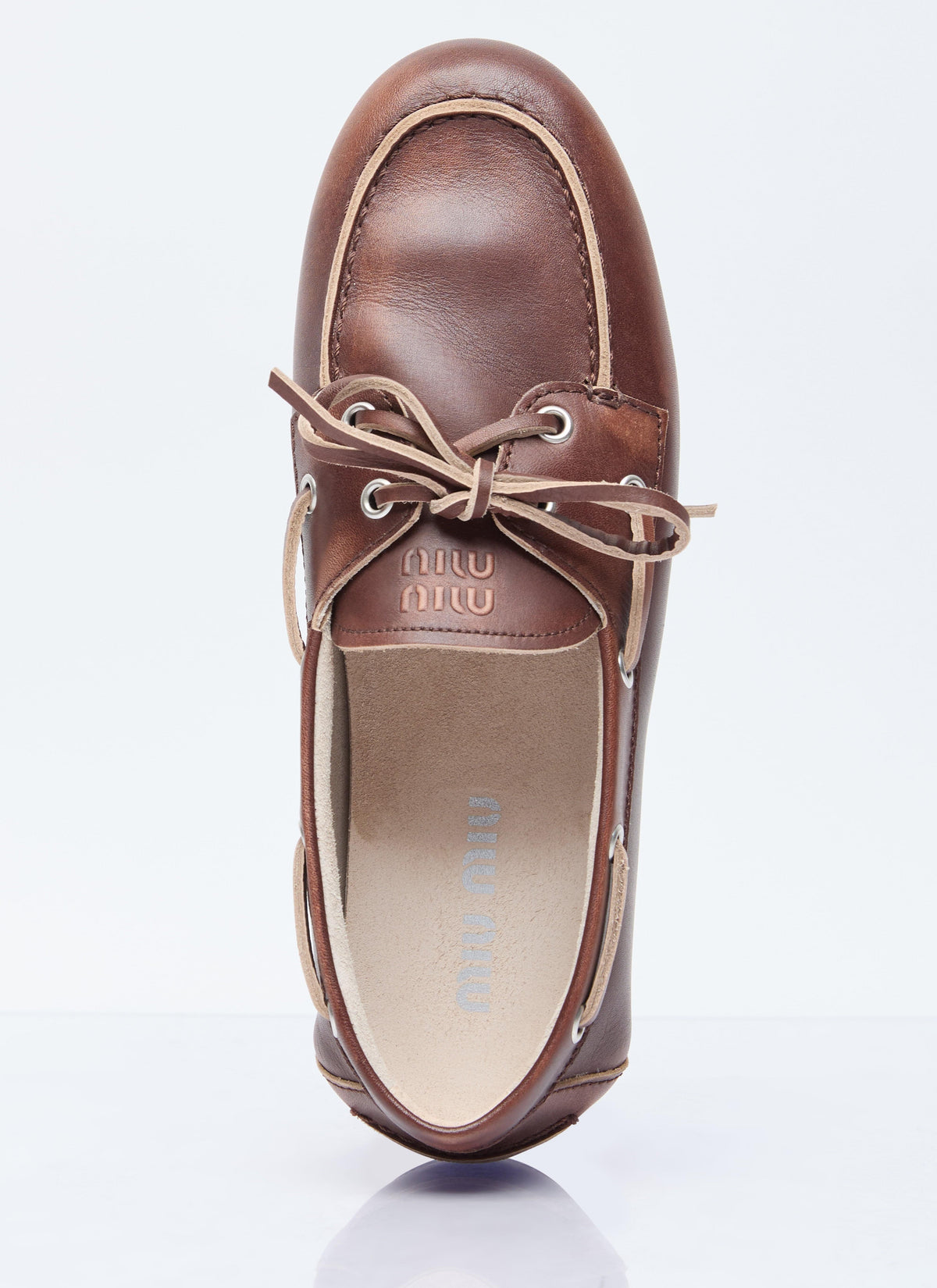 Miu Miu Women Lace-Up Loafers MIU MIU