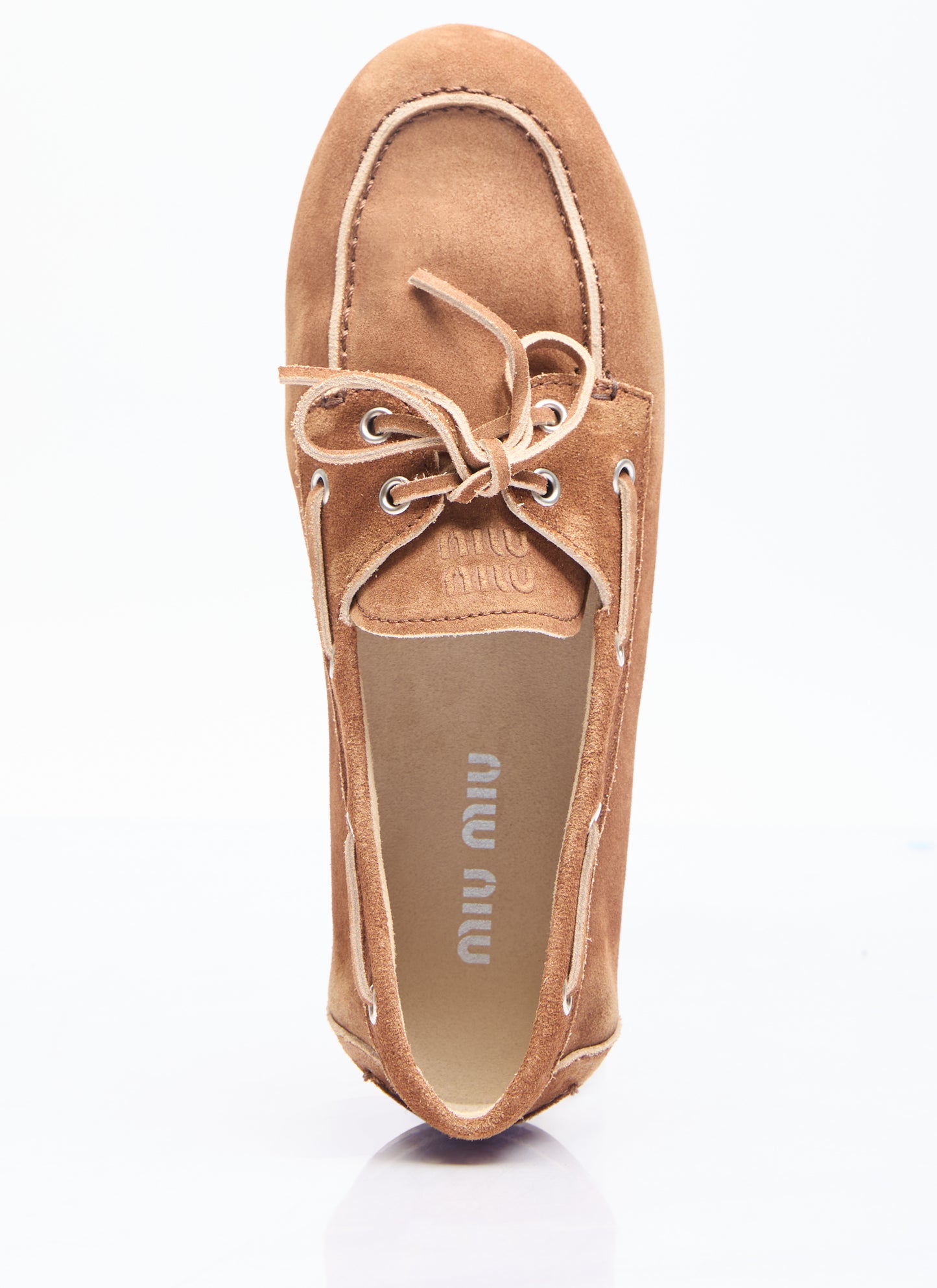 Miu Miu Women Faded Suede Loafers MIU MIU