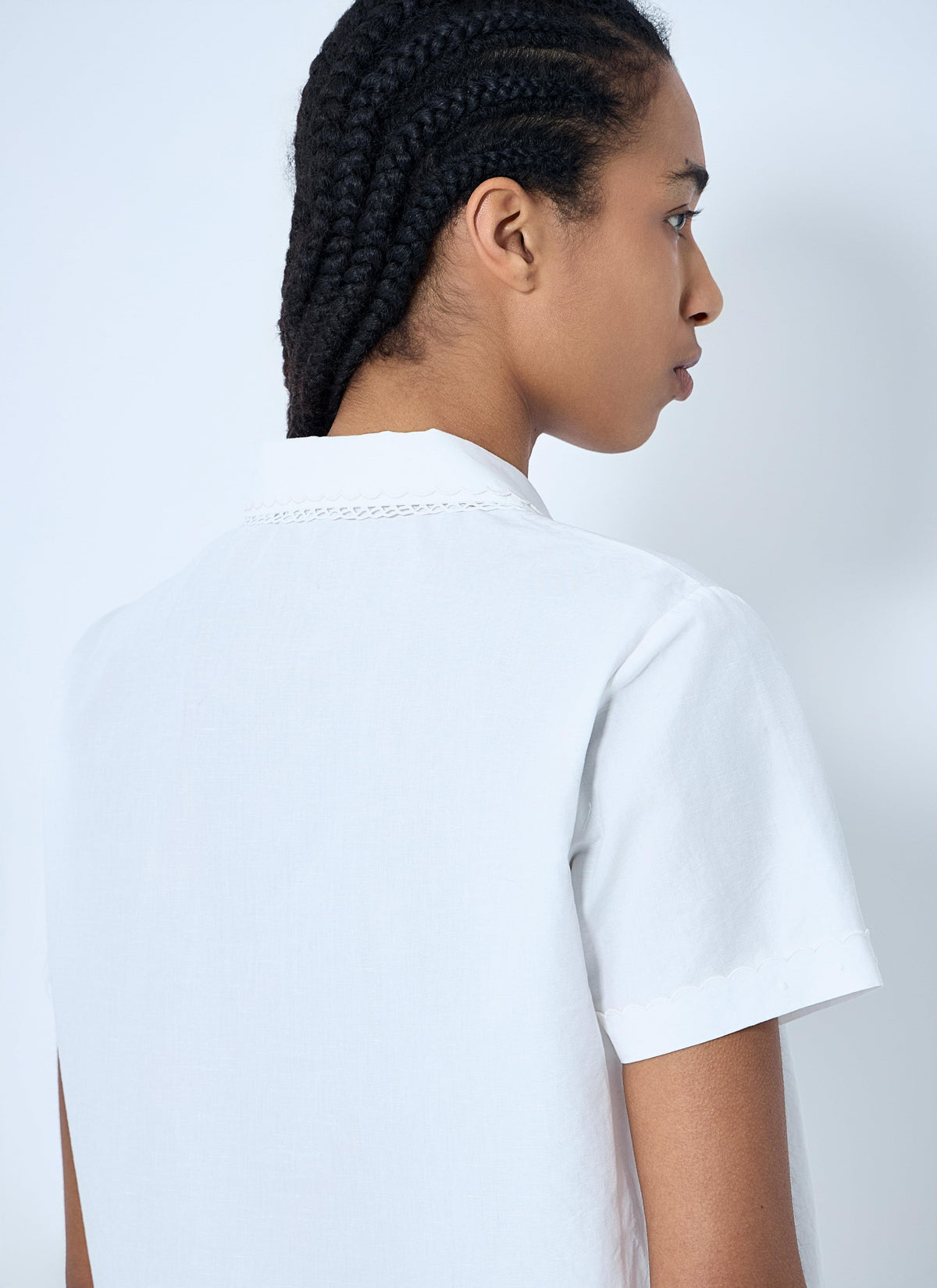 Miu Miu Women Logo Patch Shirt MIU MIU