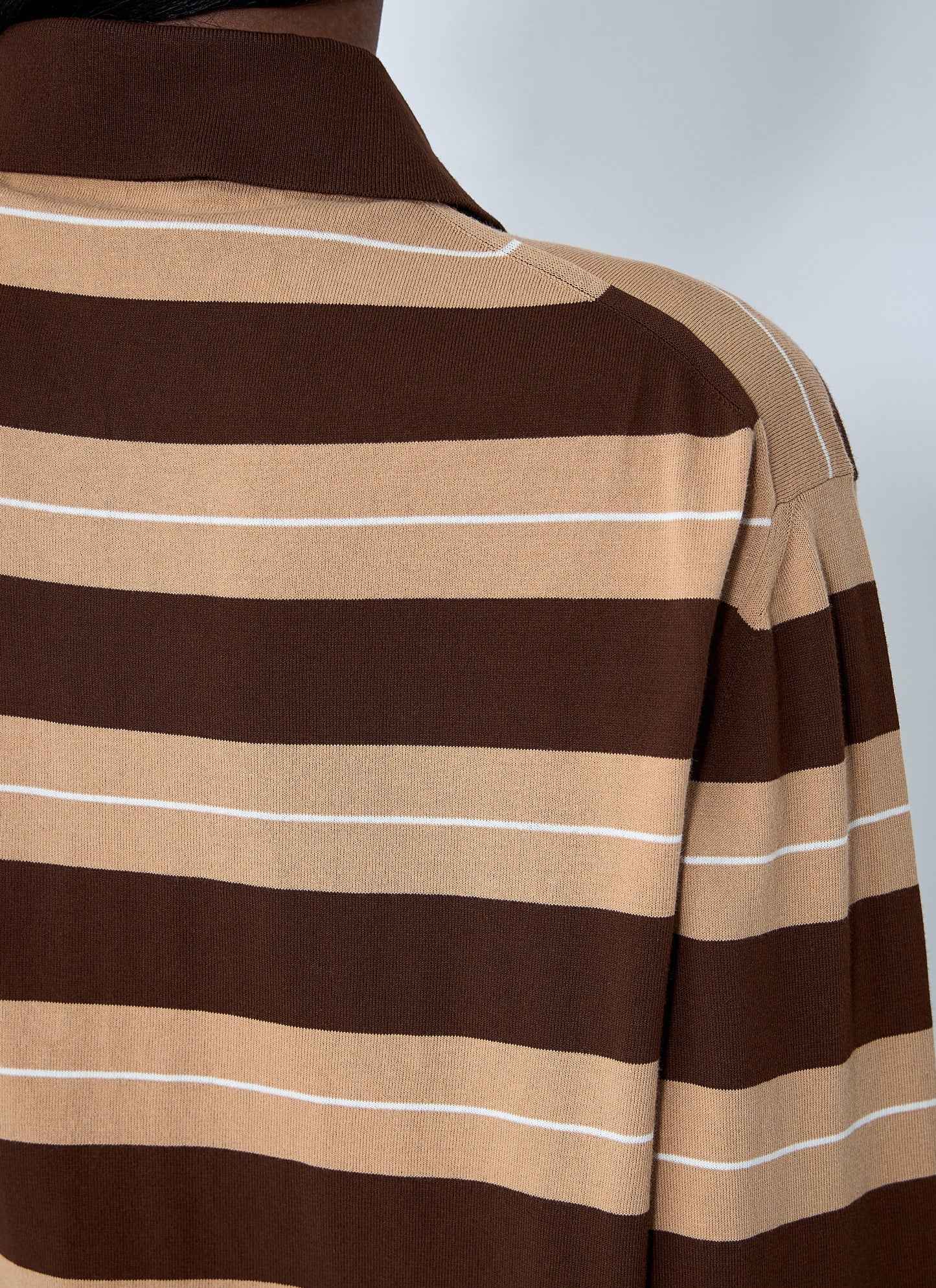 Miu Miu Women Cotton Striped Polo Shirt MIU MIU