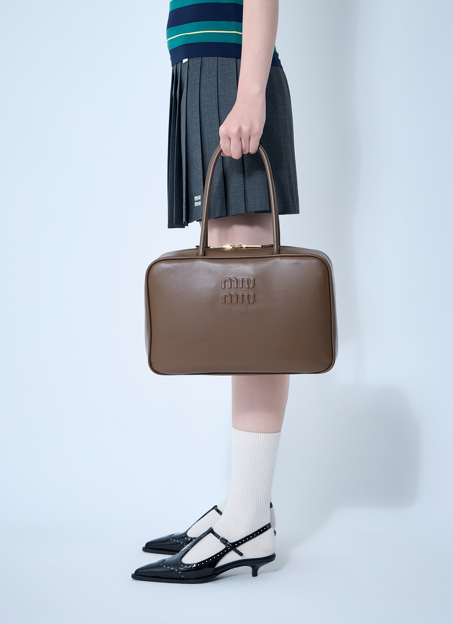 Miu Miu Women Beau Leather Shoulder Bag MIU MIU