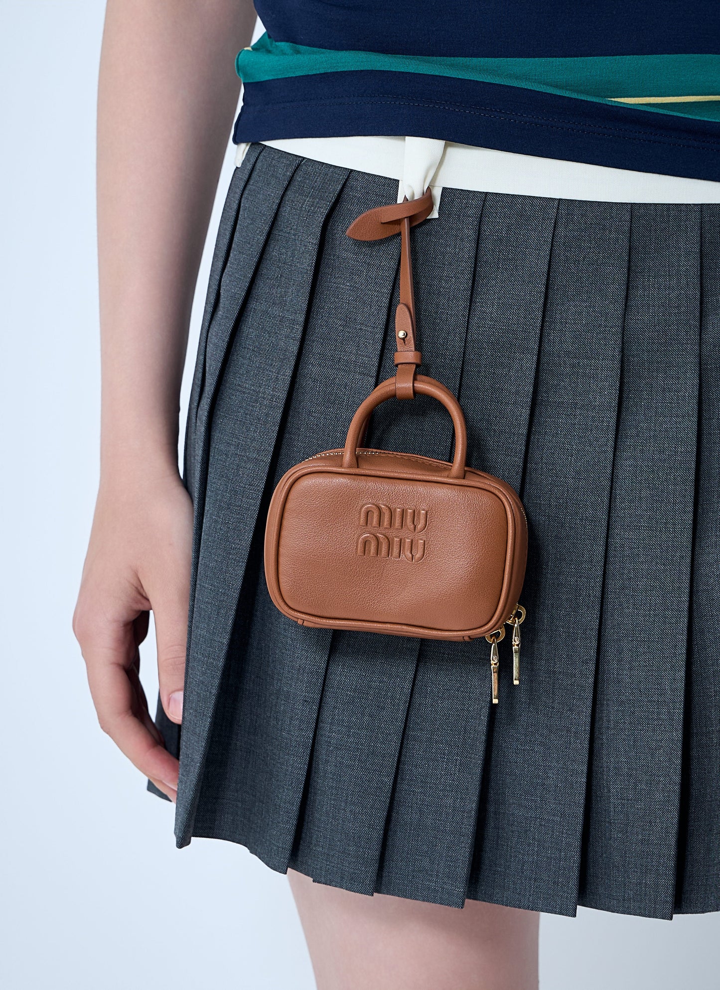 Miu Miu Women Micro Beau Leather Bag MIU MIU