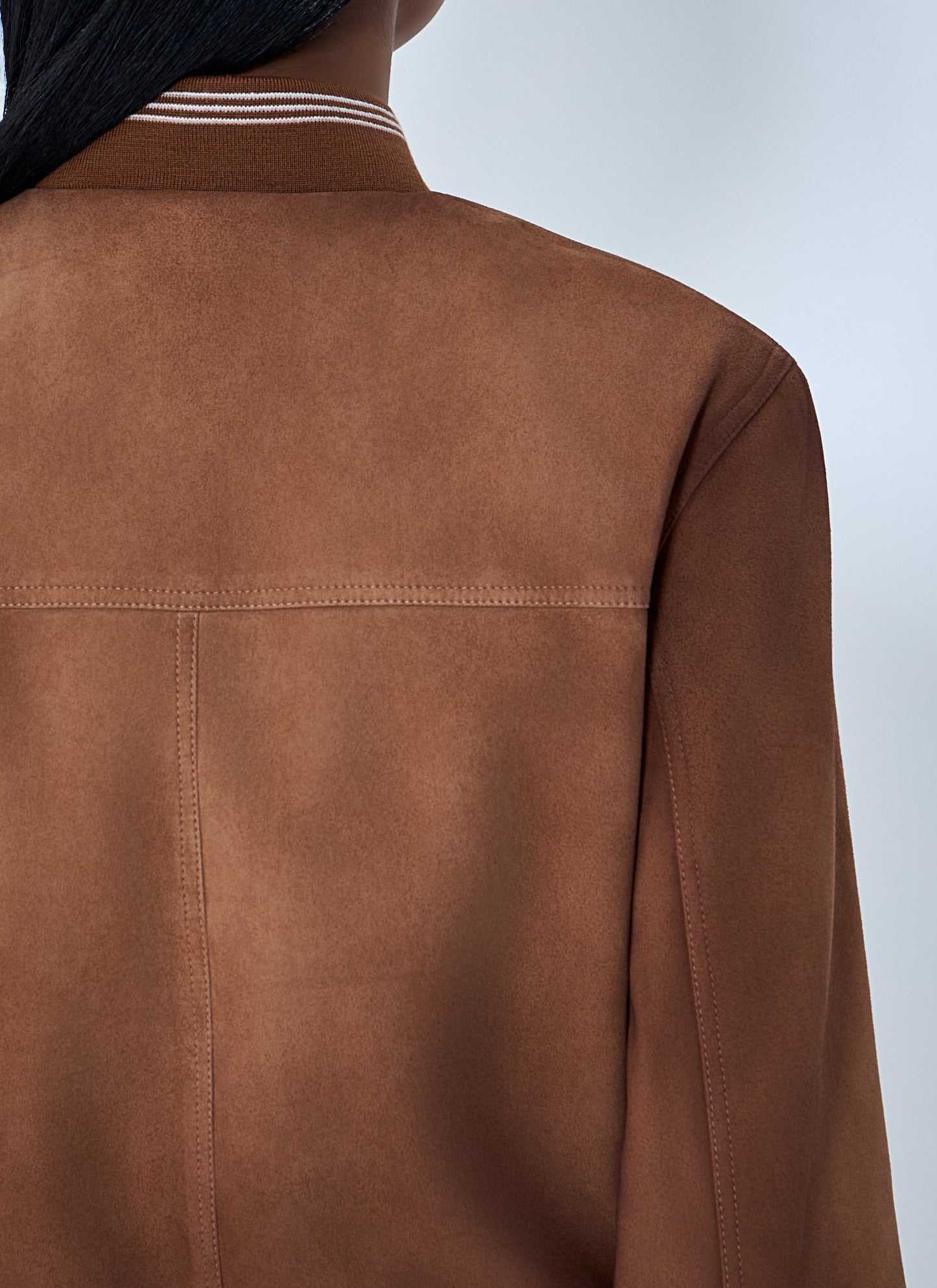 Miu Miu Women Suede Bomber Jacket MIU MIU