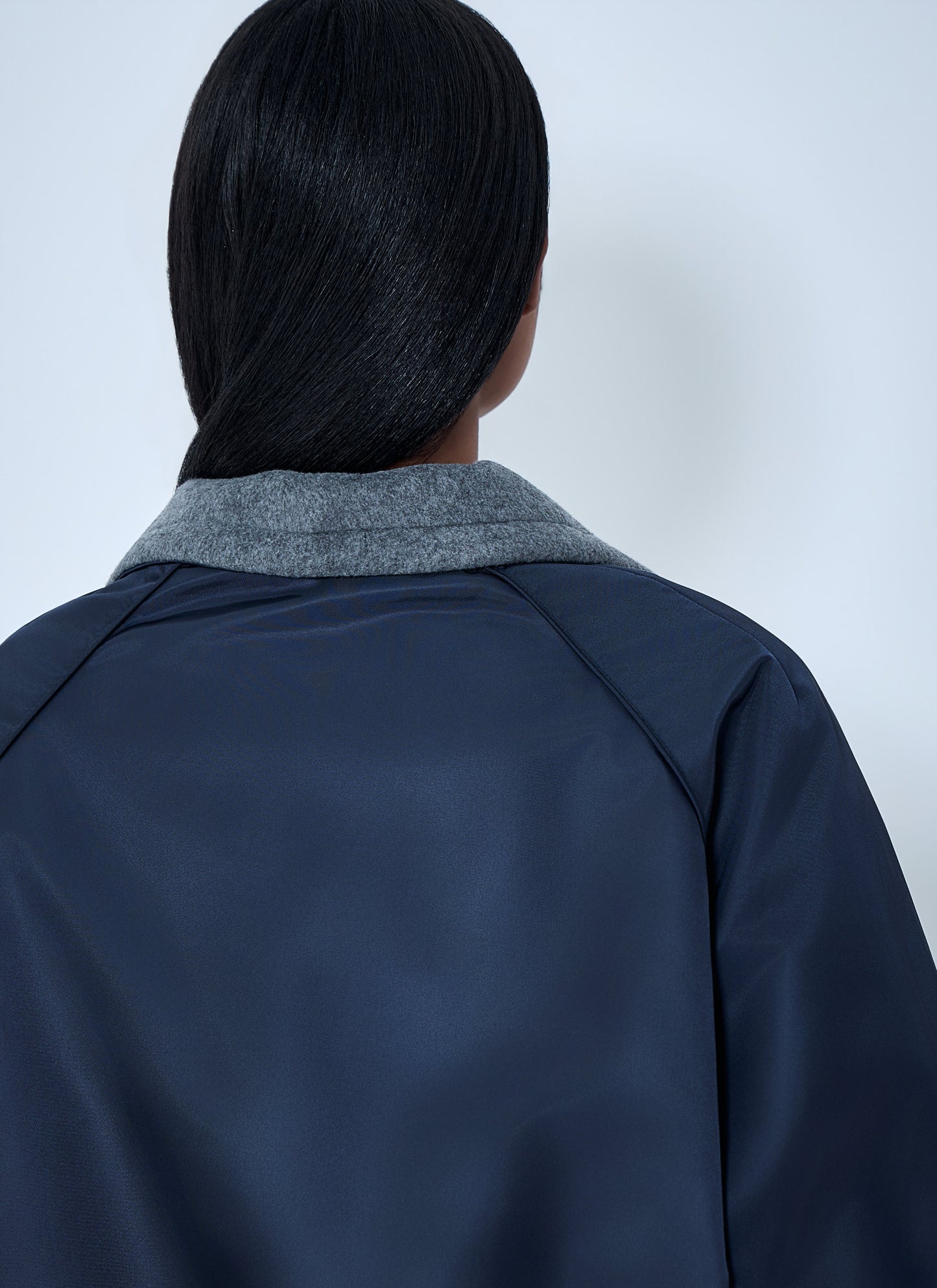 Miu Miu Women Technical Gazar And Fleece Bomber Jacket MIU MIU