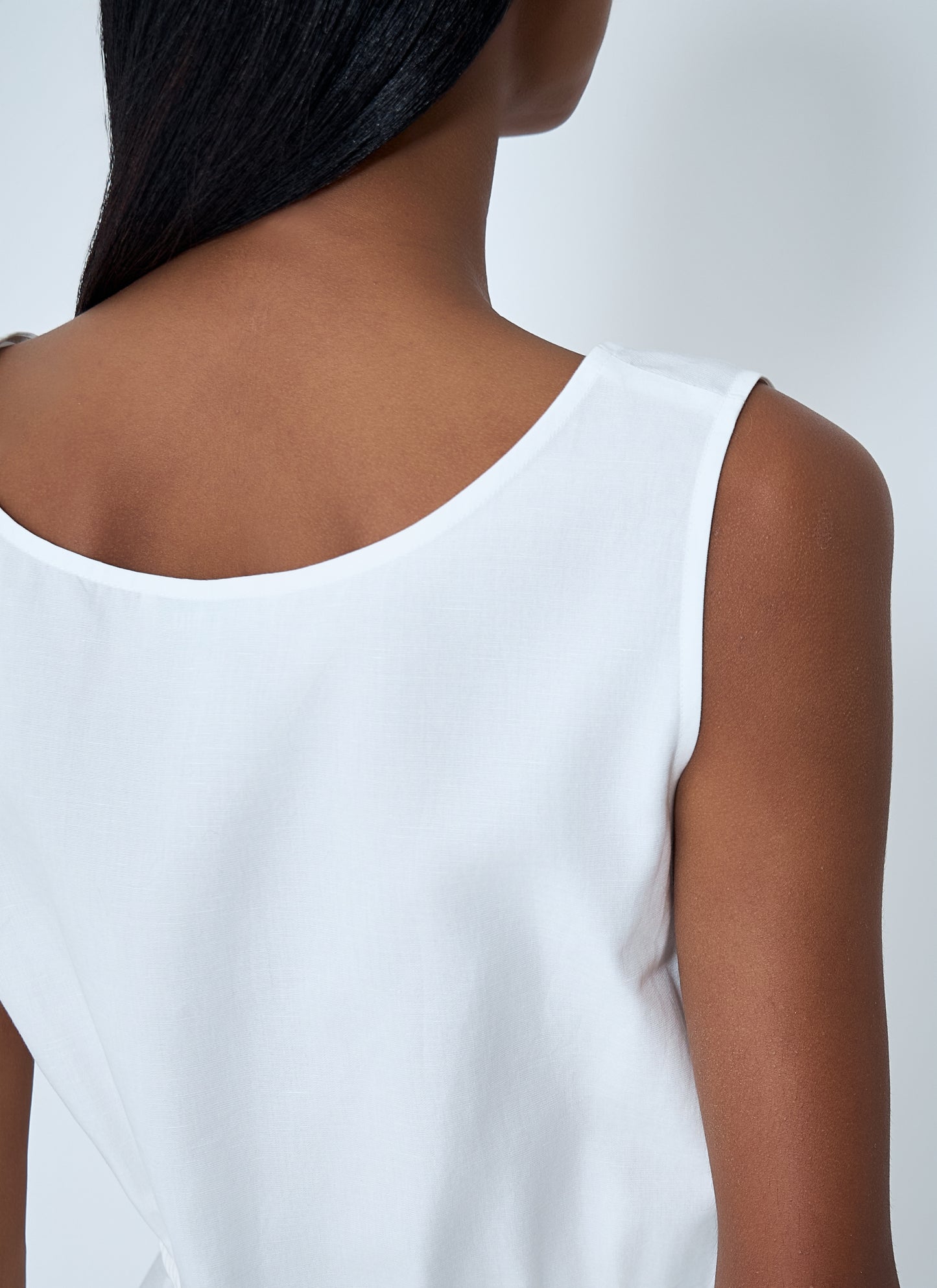 Miu Miu Women Logo Motif Drawstring Top MIU MIU