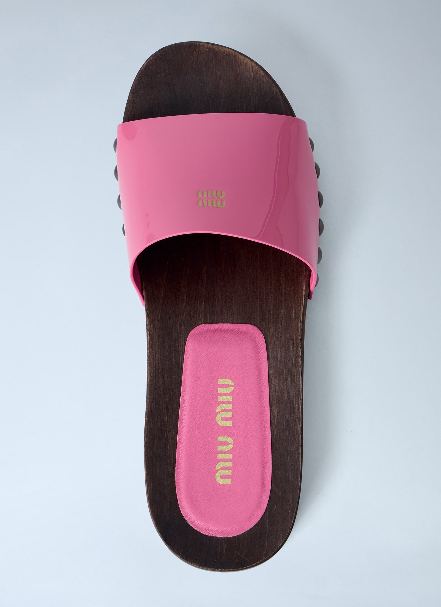 Miu Miu Women Studded Slide Sandals MIU MIU