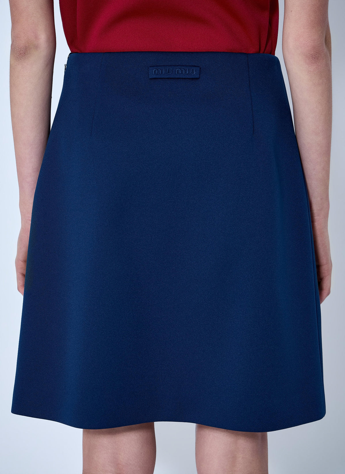Miu Miu Women Technical Jersey Mini Skirt MIU MIU