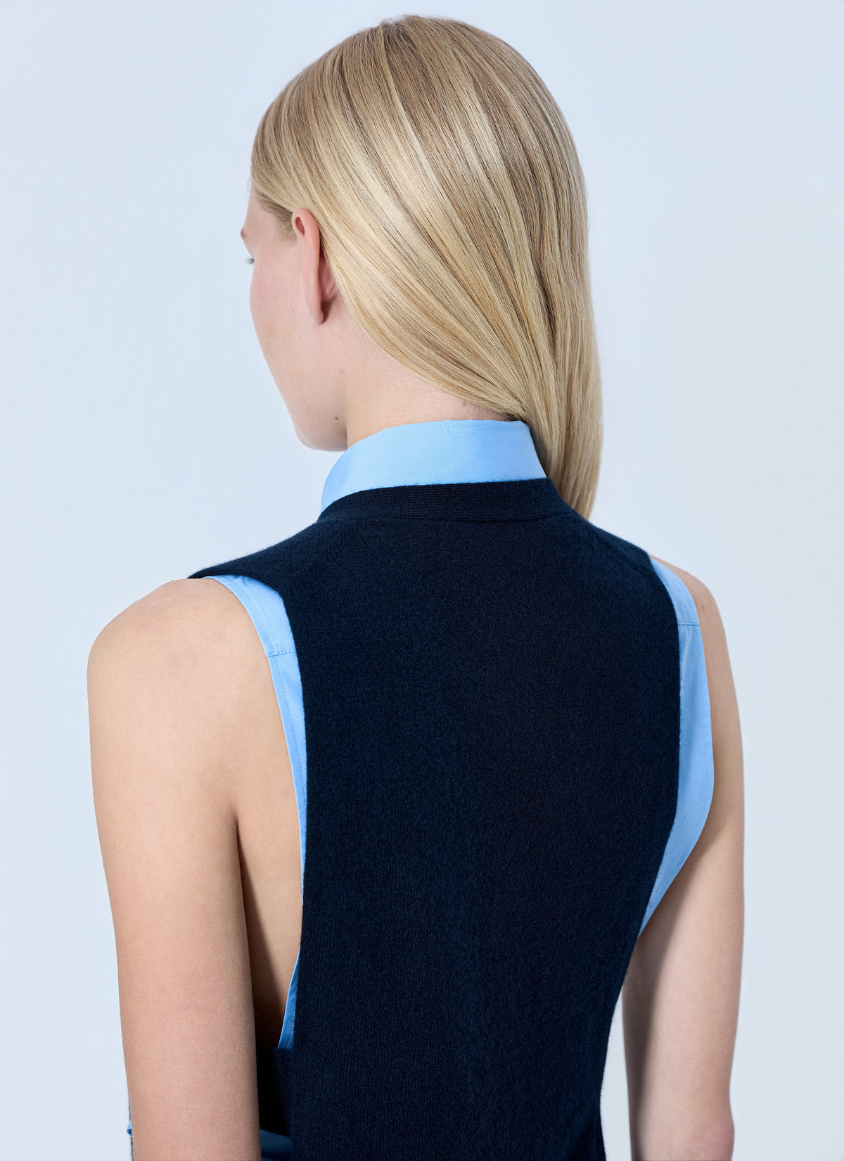 Miu Miu Women V-Neck Logo Vest MIU MIU