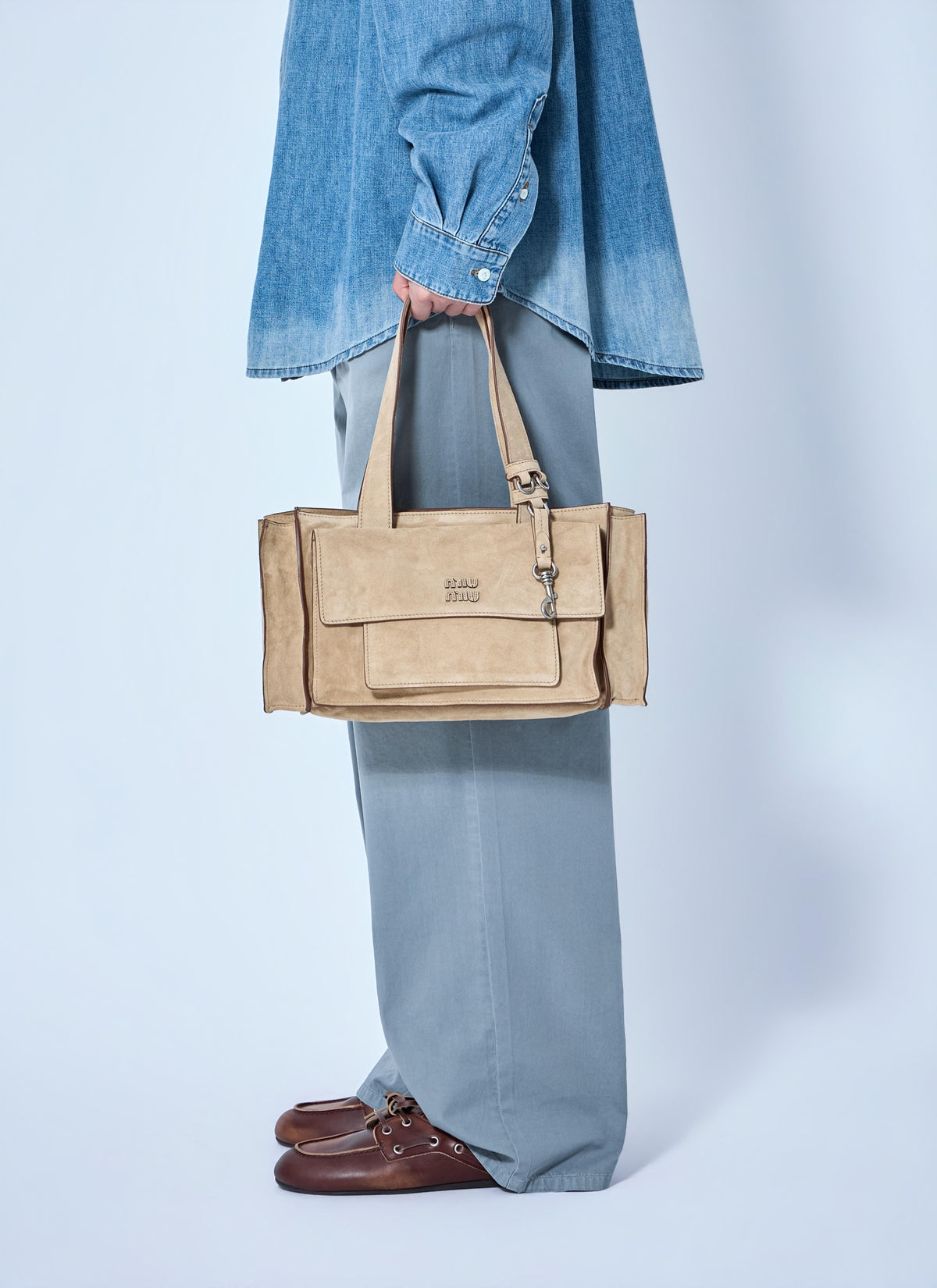 Miu Miu Women Structured Leather Handbag MIU MIU