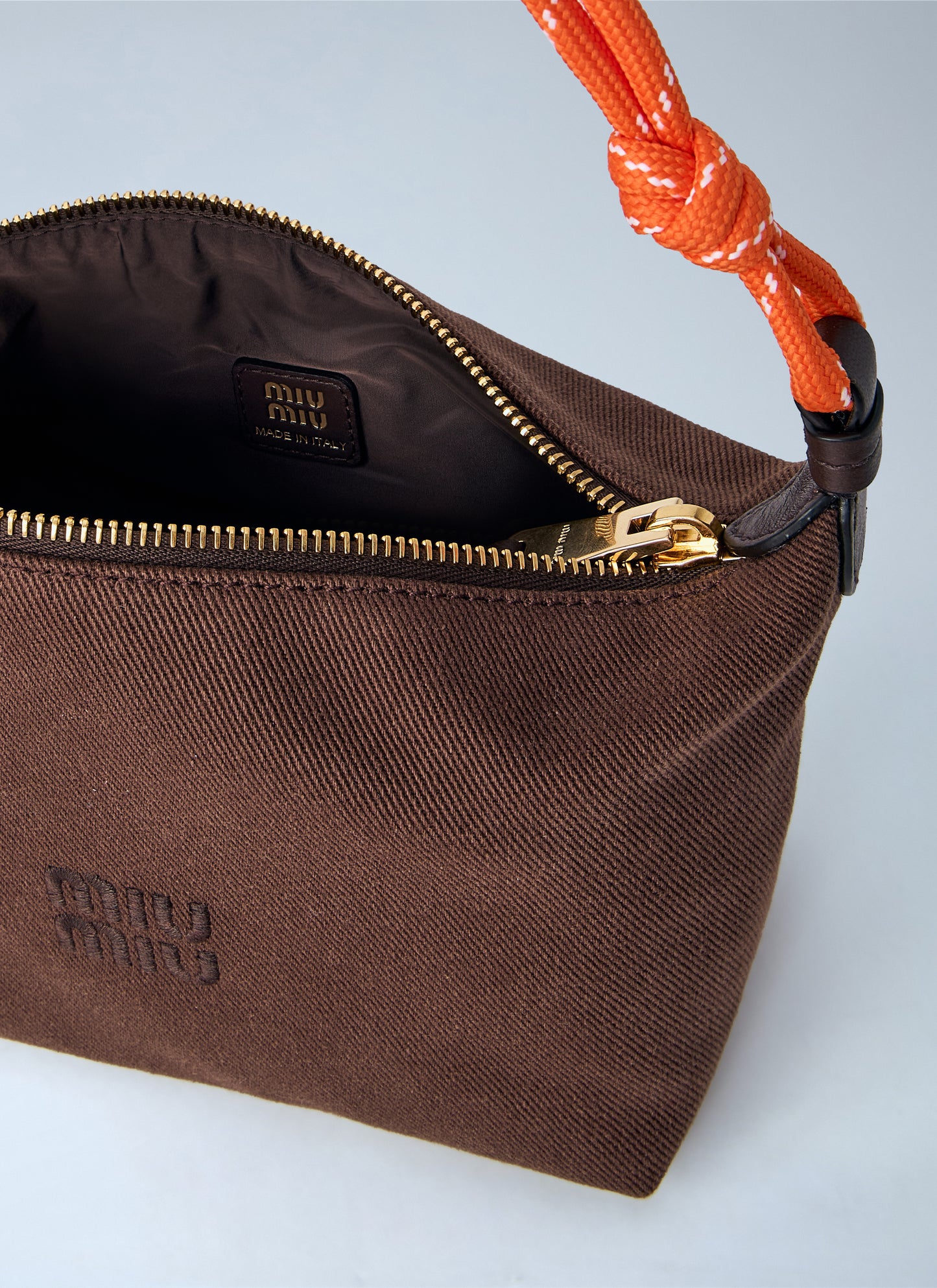 Miu Miu Women Gabardine Zip Handbag