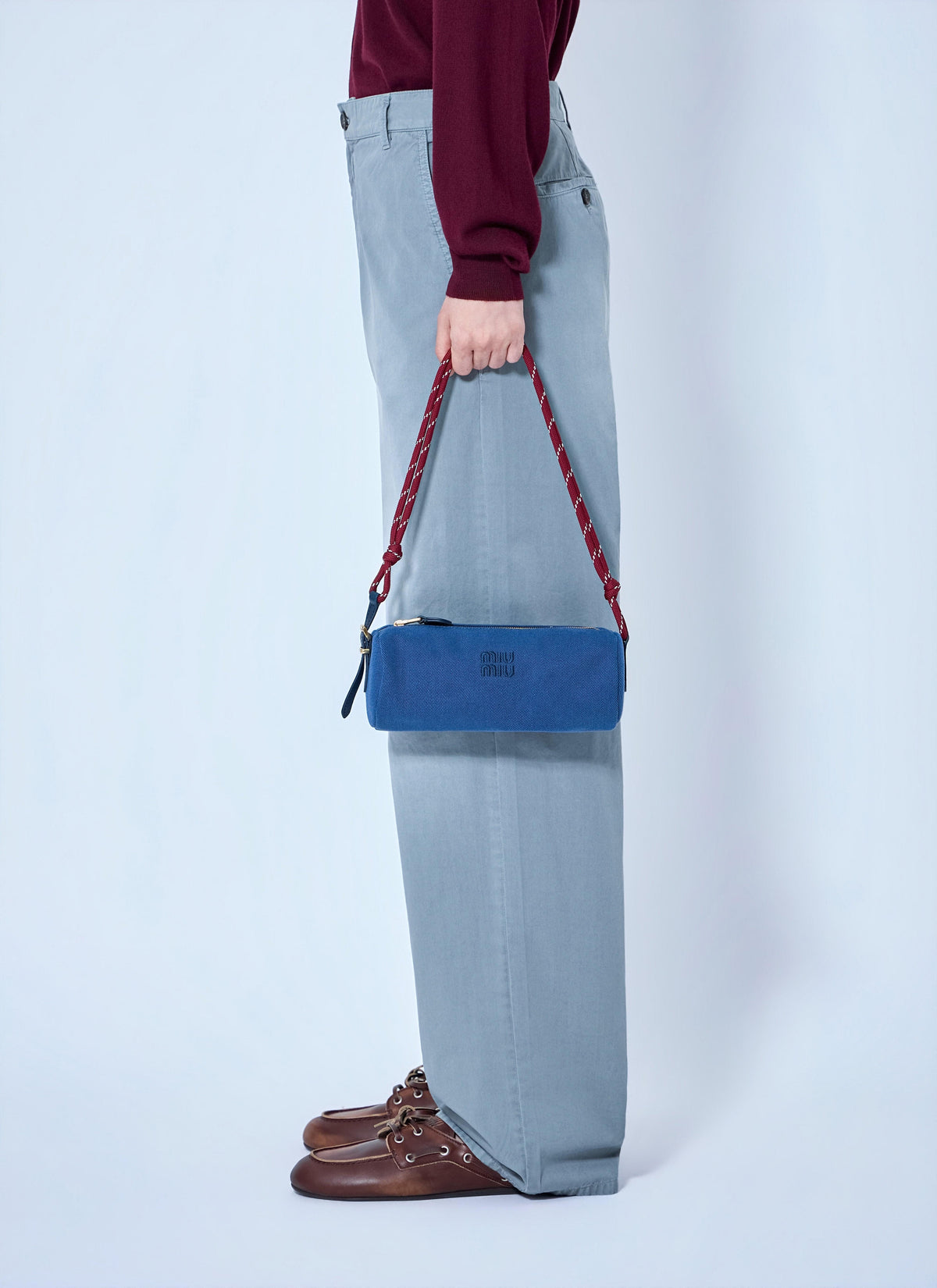 Miu Miu Women Gabardine Rope-Strap Shoulder Bag MIU MIU