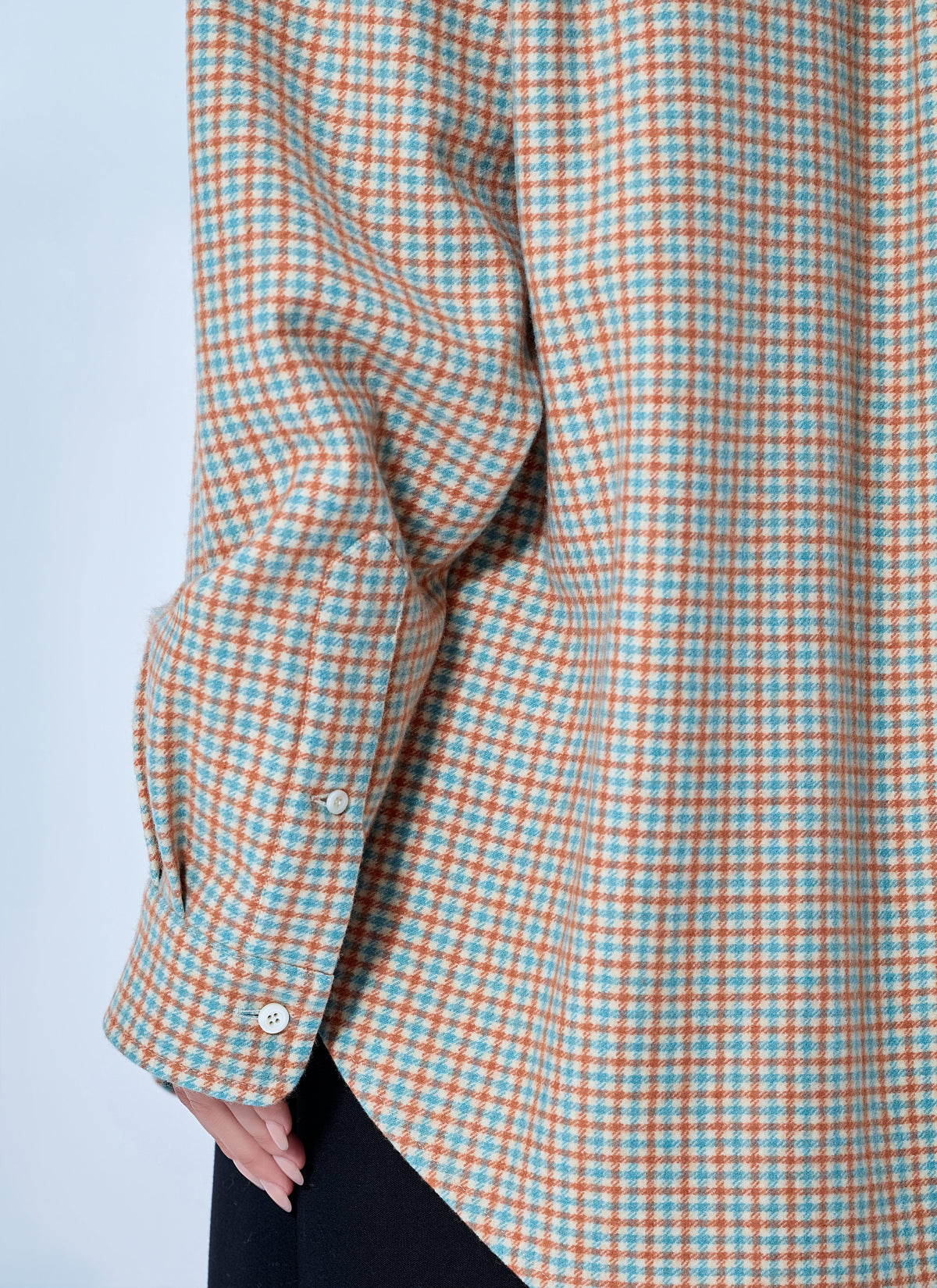 Miu Miu Women Checked Cotton Shirt MIU MIU