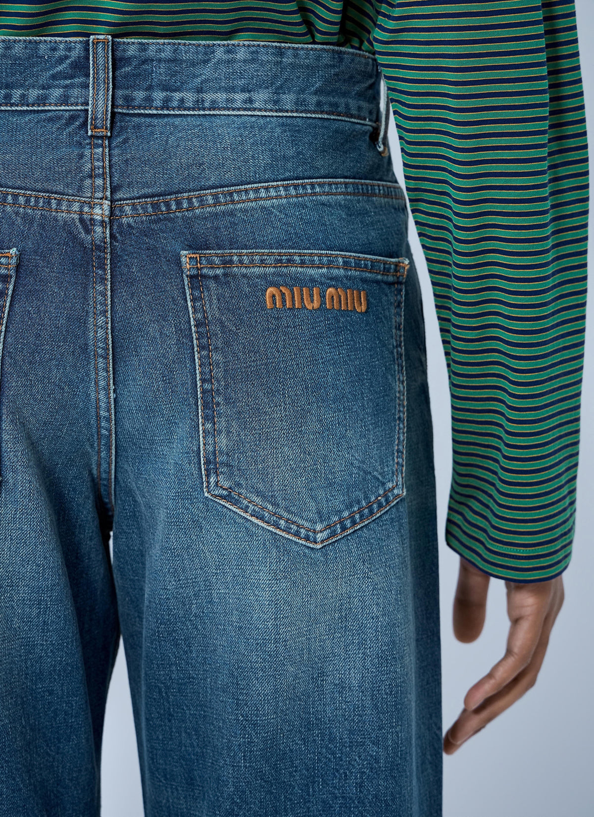 Miu Miu Women Wide-Leg Denim Jeans MIU MIU