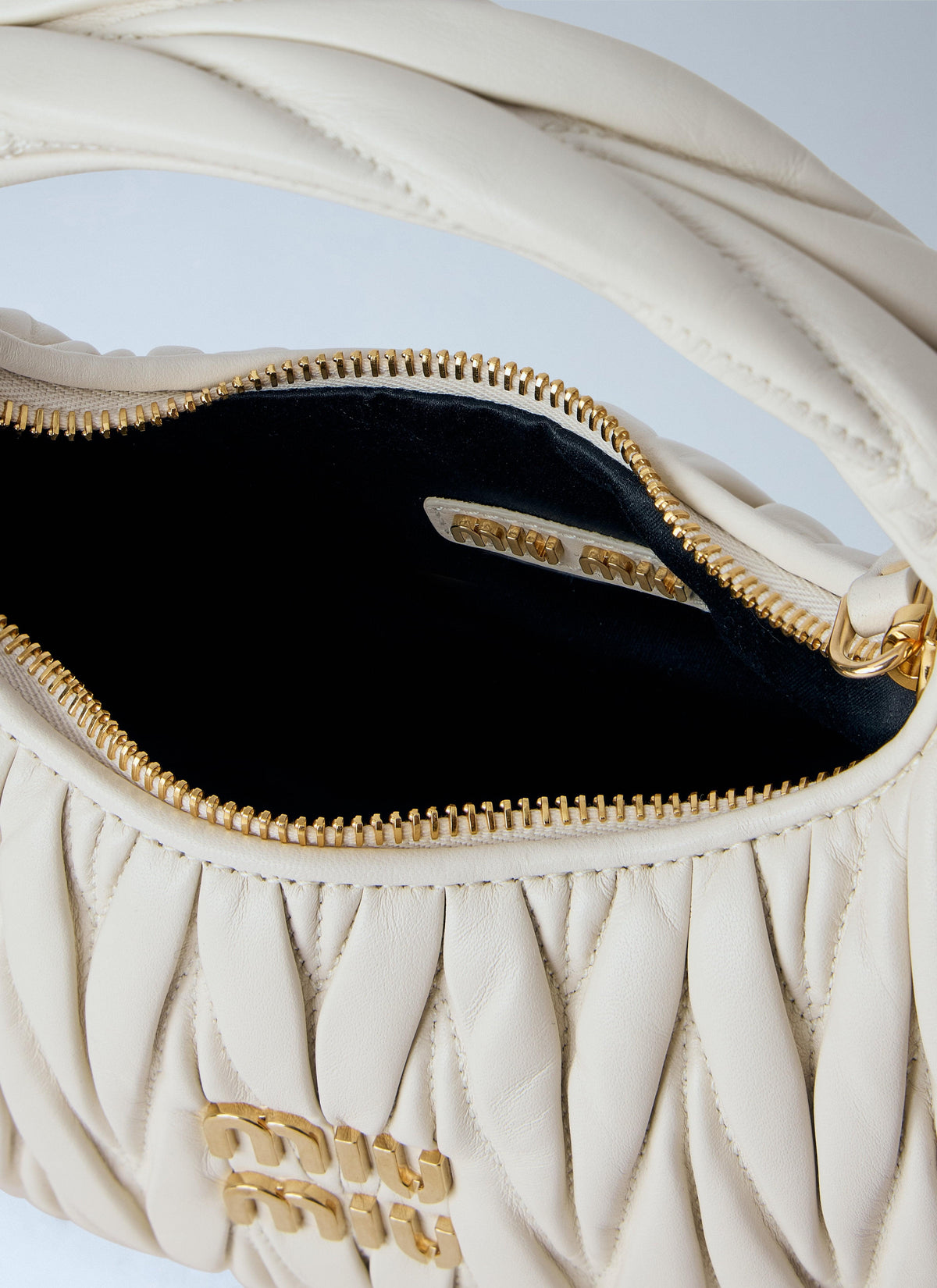 Miu Miu Women Small Wander Matelassé Hobo Bag MIU MIU